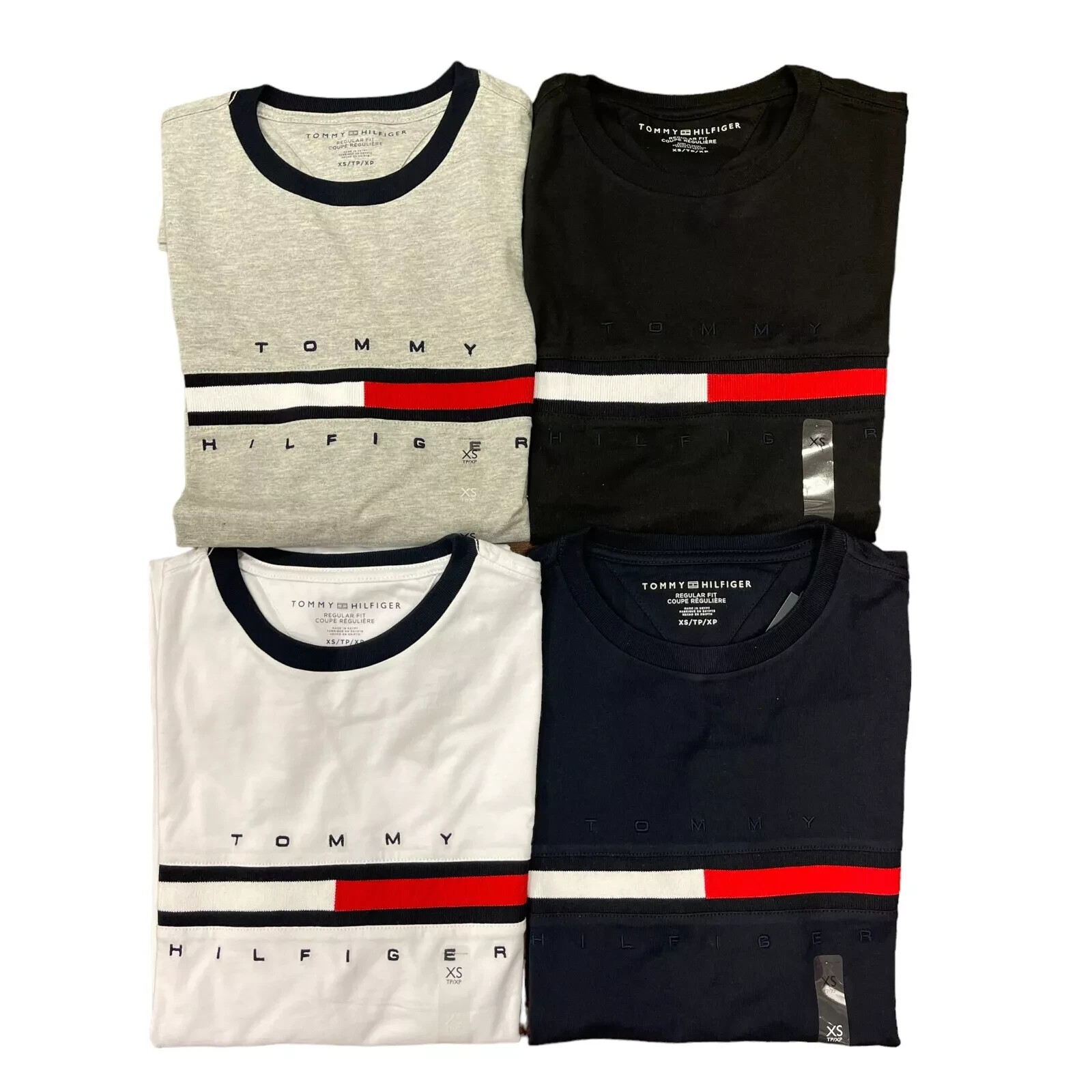 Tommy Hilfiger Men&rsquo;s All Cotton Jersey Regular Fit Flag Logo Long Sleeve T-shirt