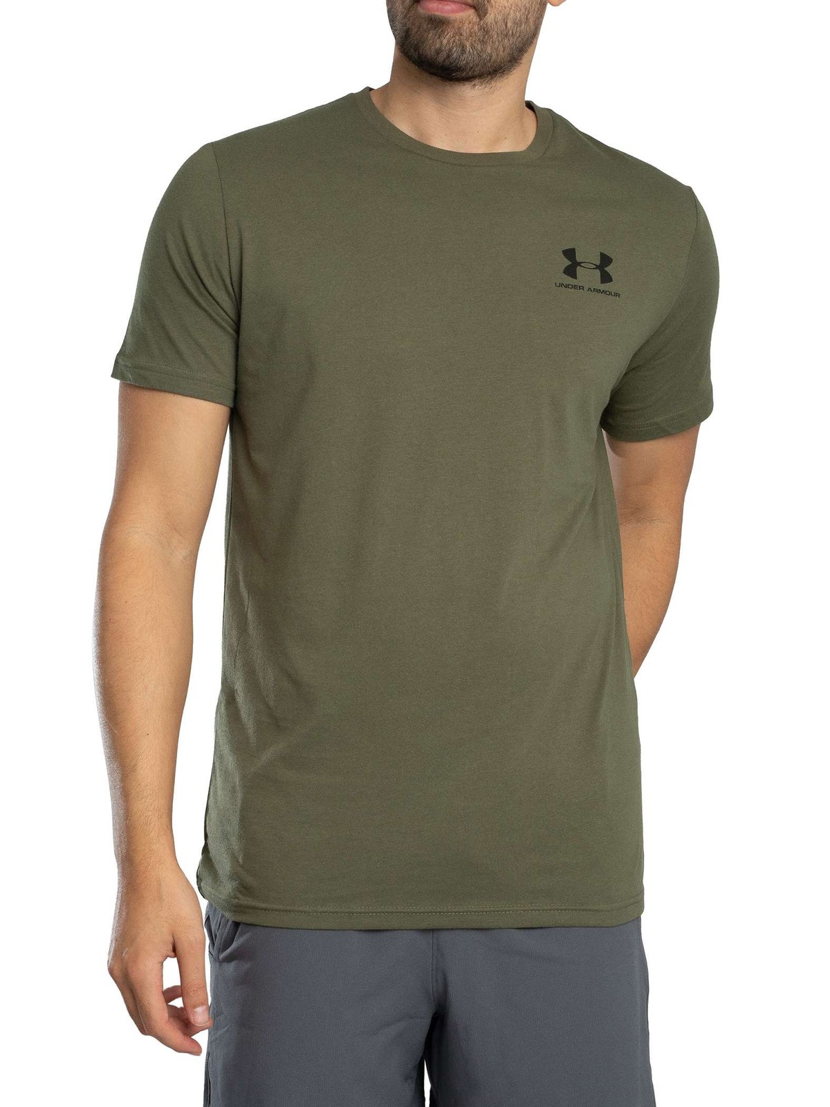 Under Armour Men&rsquo;s Loose Left Chest Logo T-Shirt, Green