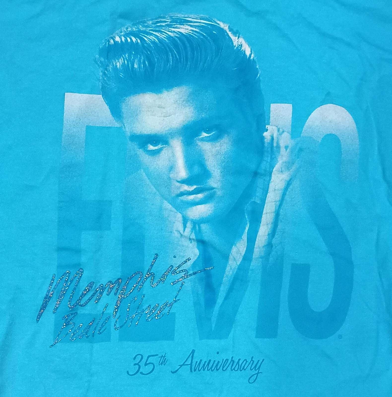 2012 LAT Elvis Memphis Beale Street 35th Anniversary Girls Size Small T-Shirt