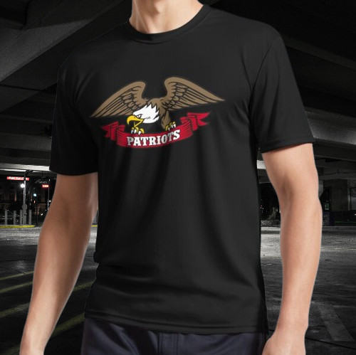 Patriots Sports Logo Active T-Shirt Funny Size Mode American T-shirt