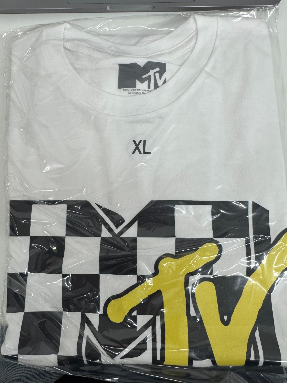MTV Checkered Graphic T shirt