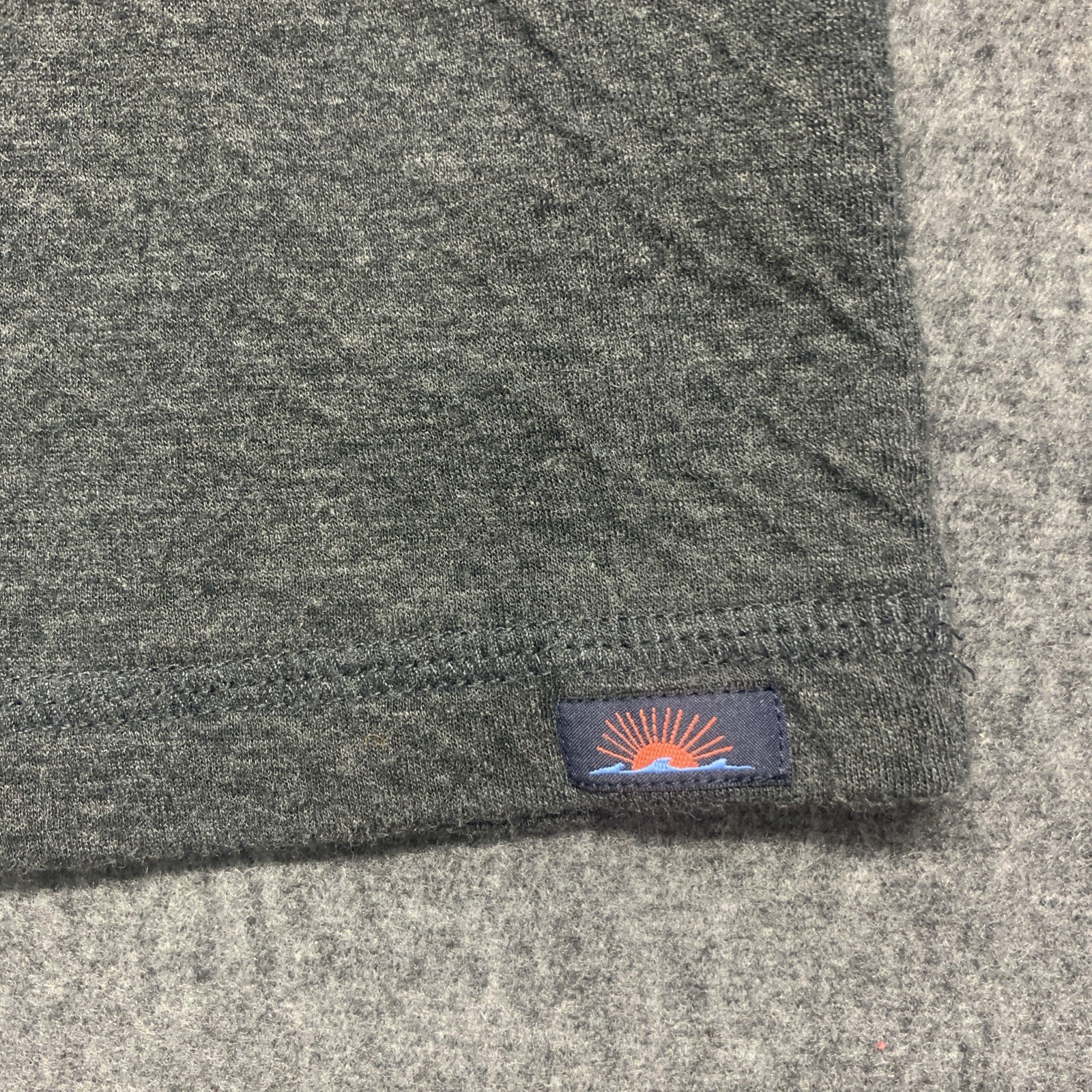 Faherty Cloud Cotton PIMA COTTON Henley Shirt Men&rsquo;s Gray Long Sleeve – Size L