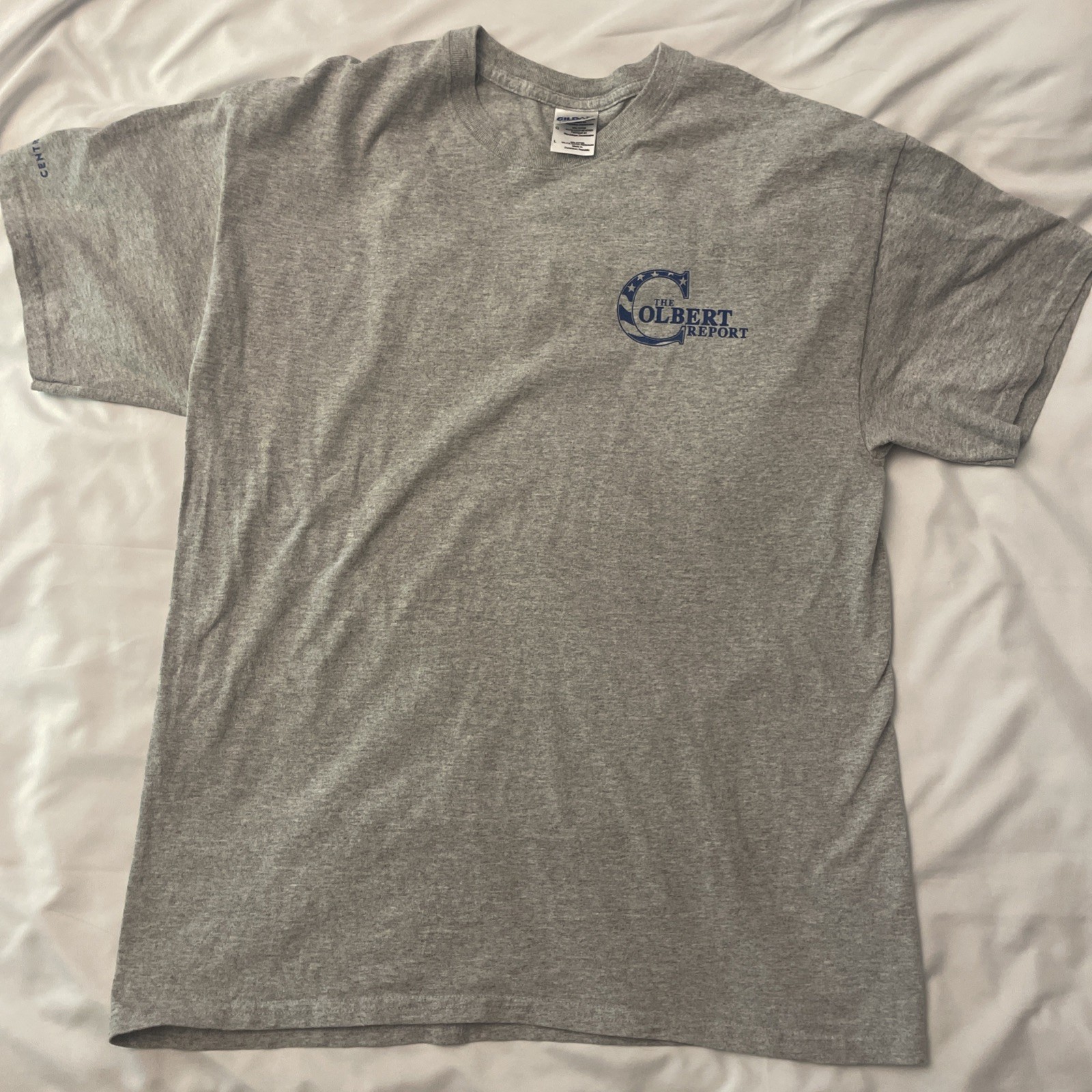 Colbert Report Vintage Grey Lincoln T-Shirt Size Large from Audience Taping