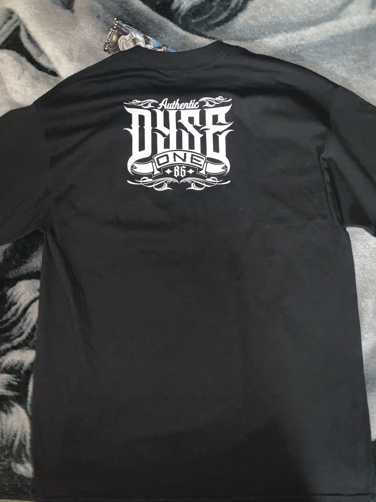 Y2K DYSE ONE T-SHIRT BLACK LARGE GANGSTAS PARADYSE