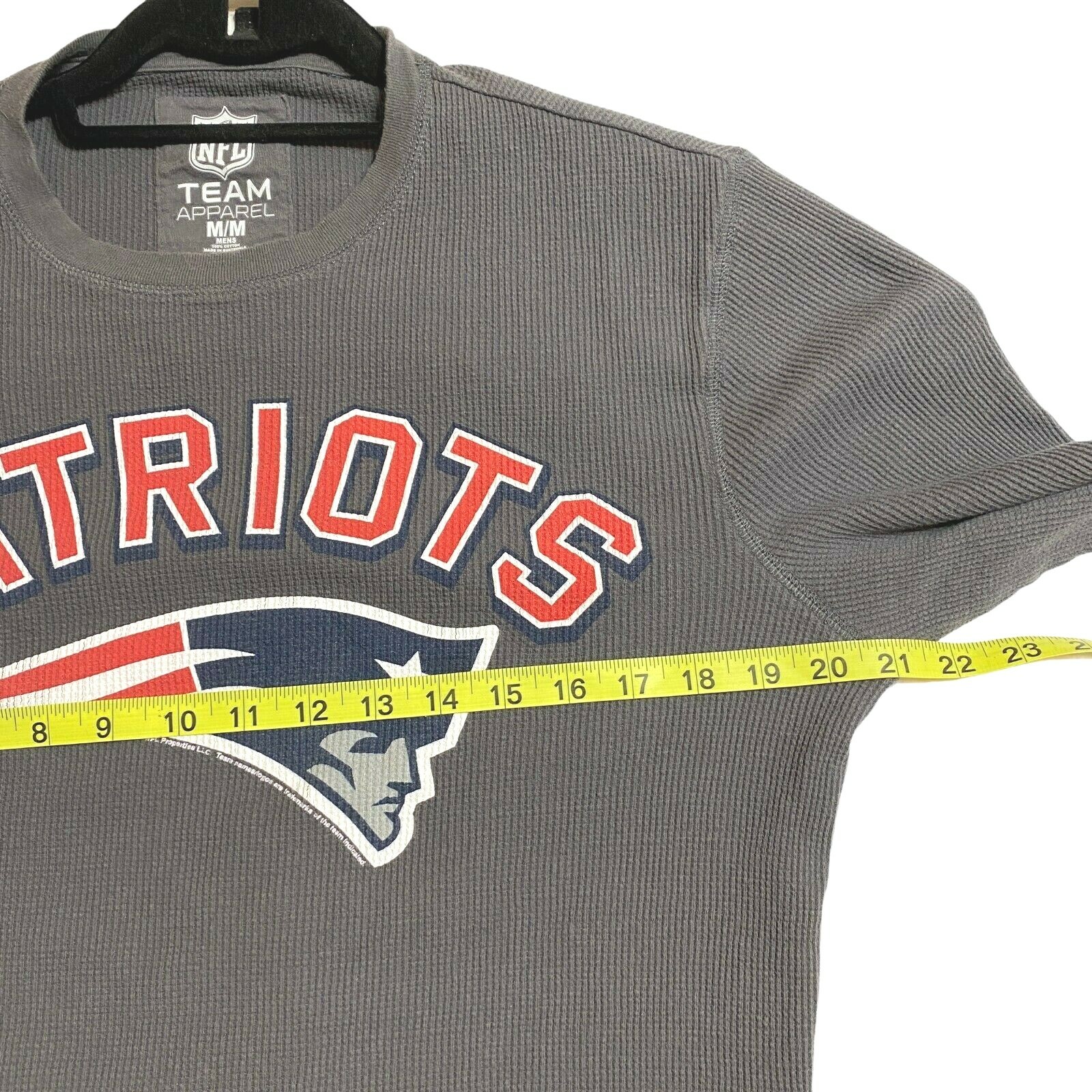 NFL Team Apparel Patriots NFL Football Team Thermal Cotton Shirt Mens Sz Medium