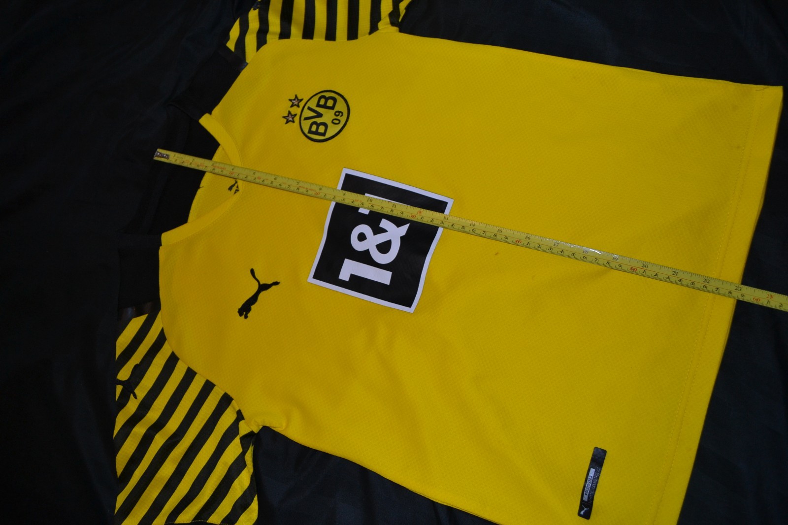 T Shirt Football Borussia Dortmund 2021-2022 Puma Yellow Black Small Haaland 9