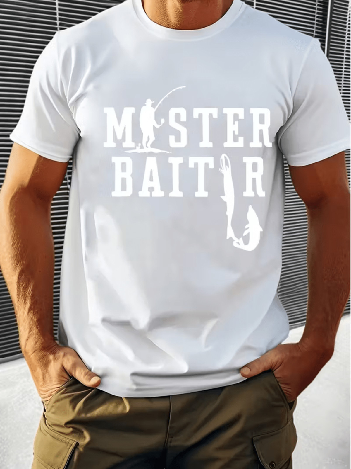Master Baiter Funny Fishing T-Shirt Fisherman Humor Graphic Angler Gift Tee