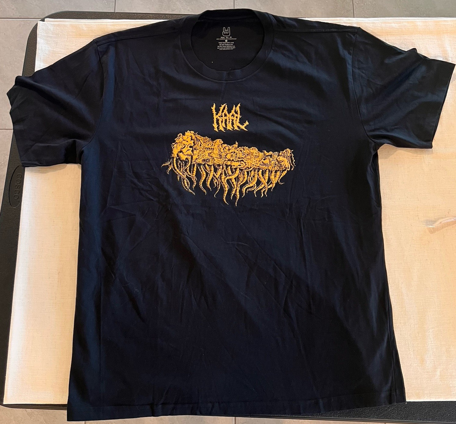 Kaal- Brutal DM From Nepal Large T Shirt. Dead Congregation. Urgakarma