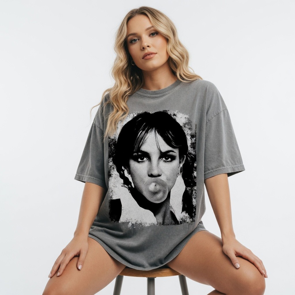 Y2K Pop Music Aesthetic Bubble Gum Graphic T Shirt Vintage Style Tee