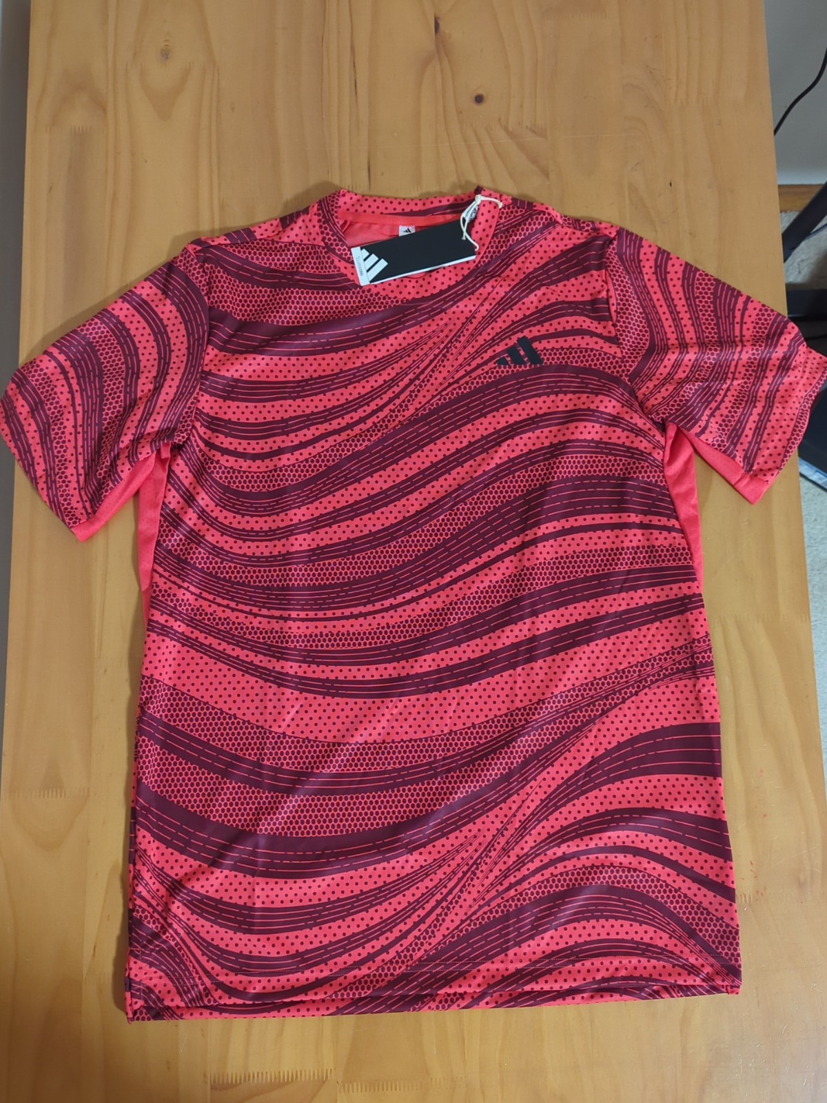adidas Men&rsquo;s Tennis Climacool Crew Neck Short Sleeve Athletic T-Shirt Medium M