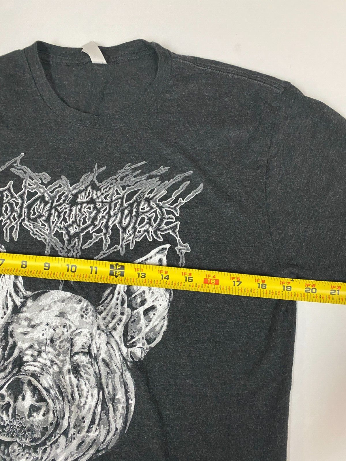 Pig Kitchen Killa Mens T shirt M gray Brick Scary