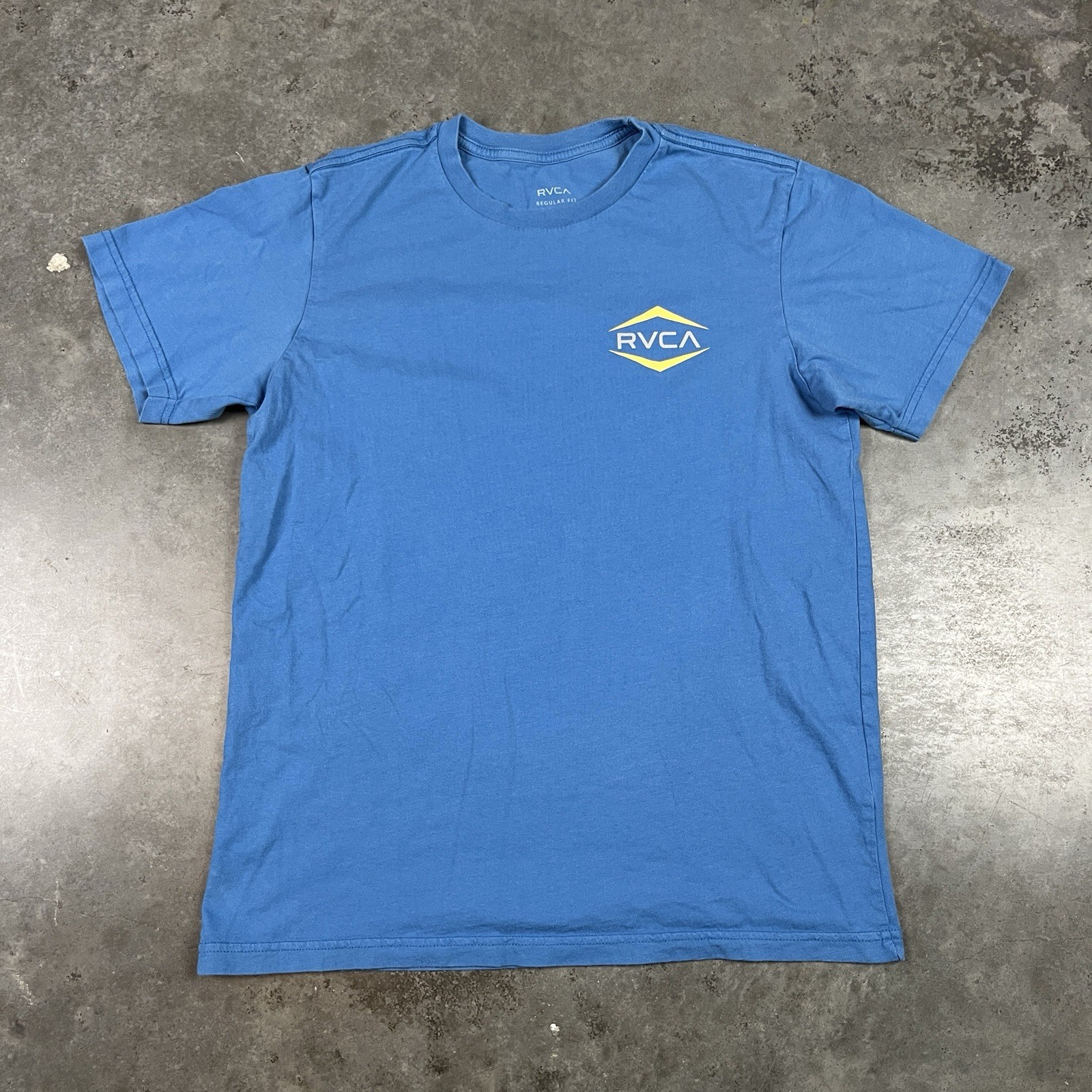 RVCA T Shirt Mens Medium Blue Outdoors Beach Surf