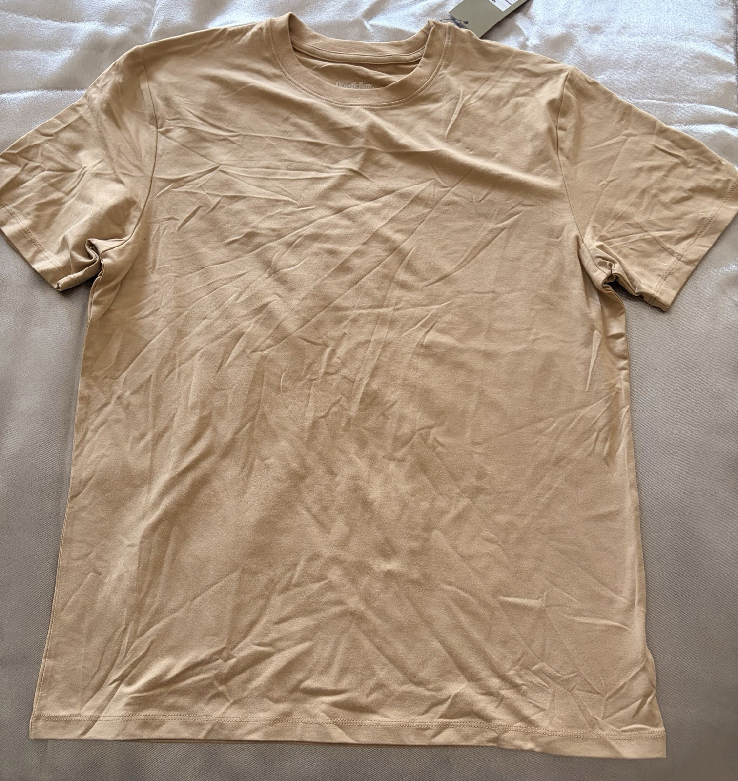 Lot Of 2 Goodfellow T Shirts Size Medium Bronco 1966 Legendary Men&rsquo;s Blue Beige