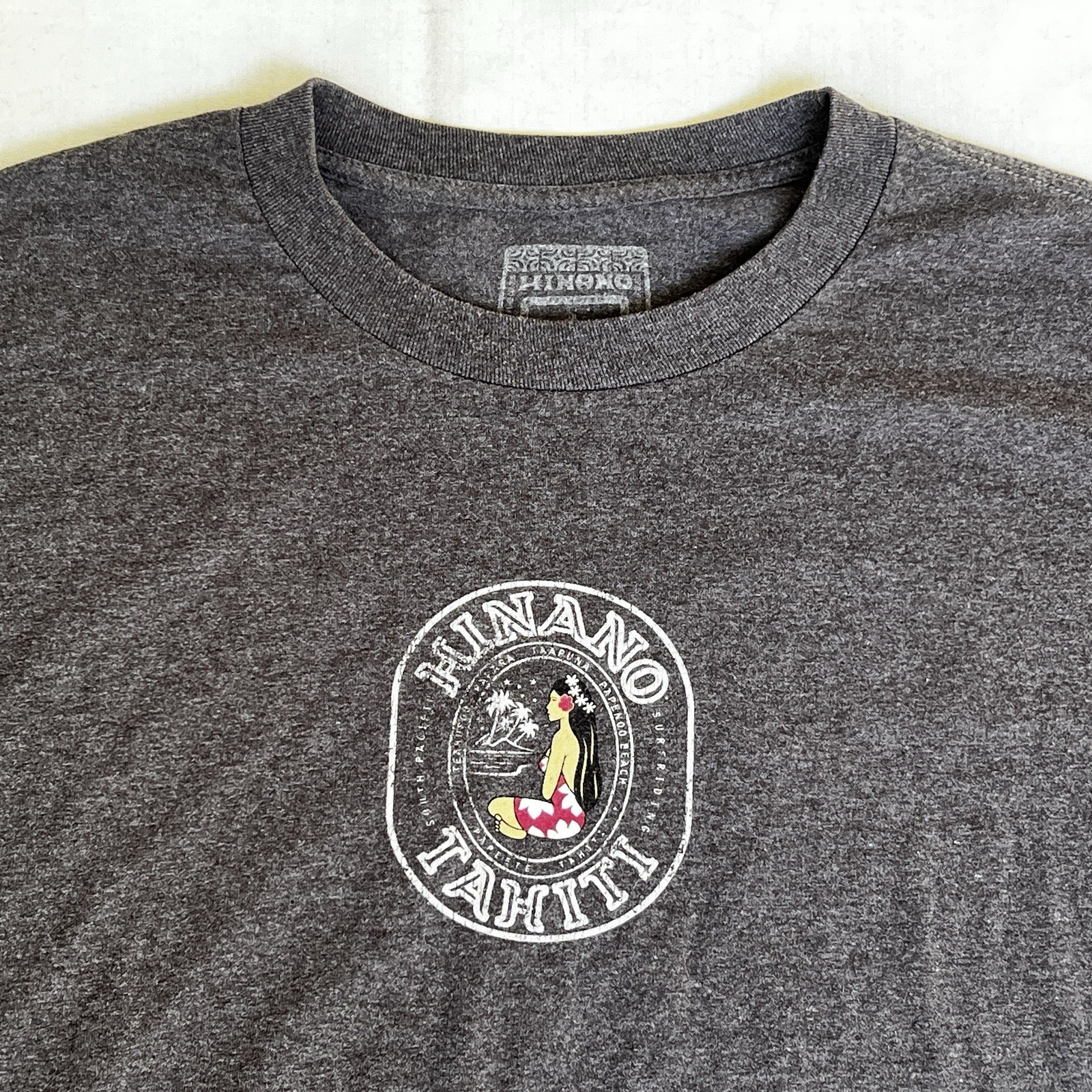 Hinano Tahiti Shirt 4XL XXXL Gray Beer Surf Hawaii Dream Island Tanoa 2890