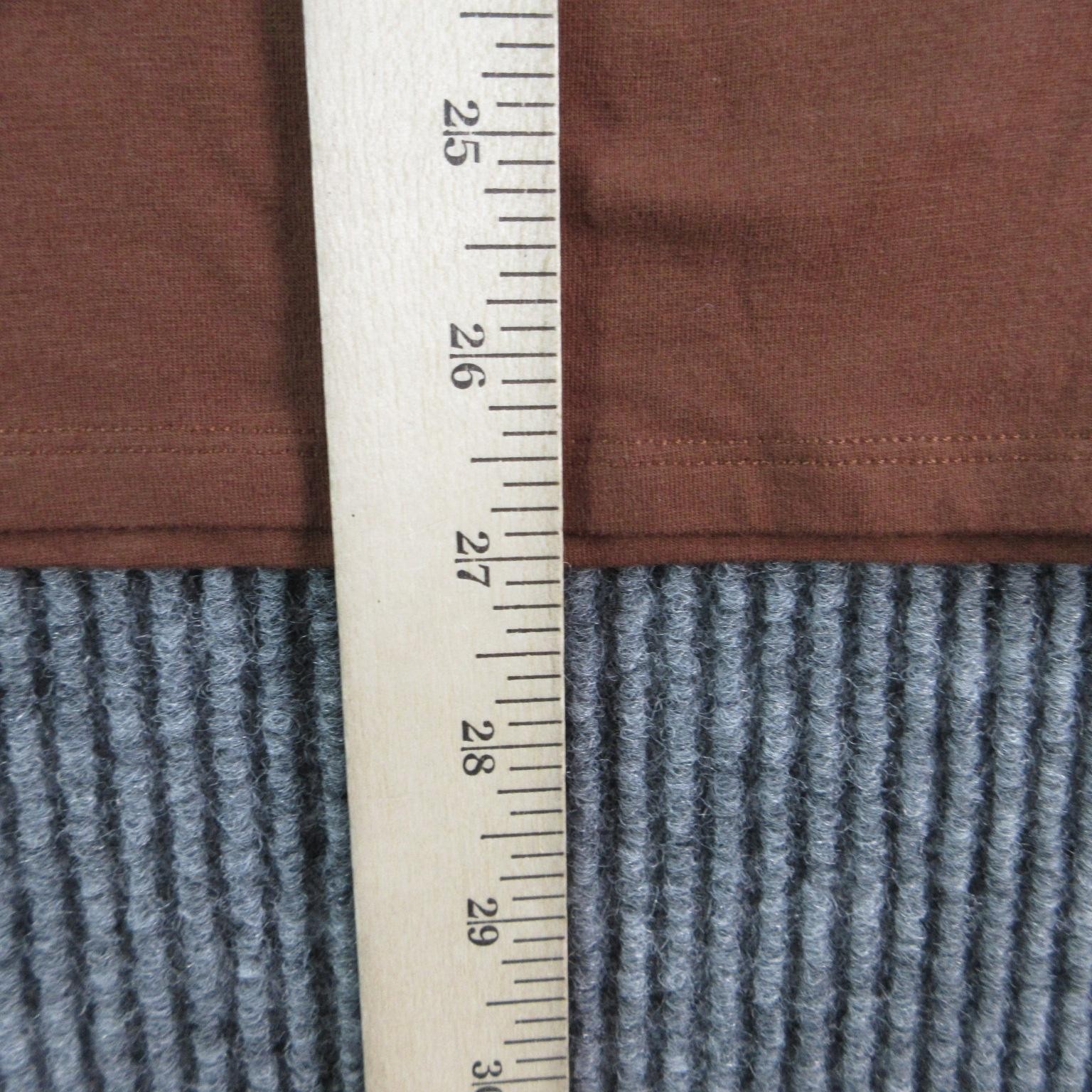 Duluth Trading Co Shirt Mens XL Brown V-Neck Long Sleeve Tagless Stretch NWOT