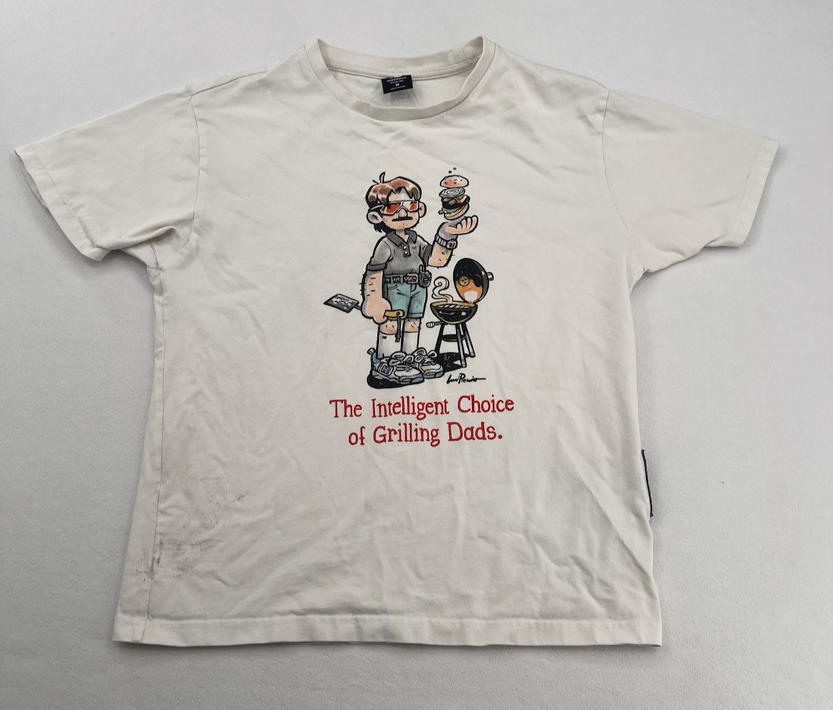 NEW BALANCE X LEVITZO “THE INTELLIGENT CHOICE OF GRILLING DADS” T-SHIRT White M
