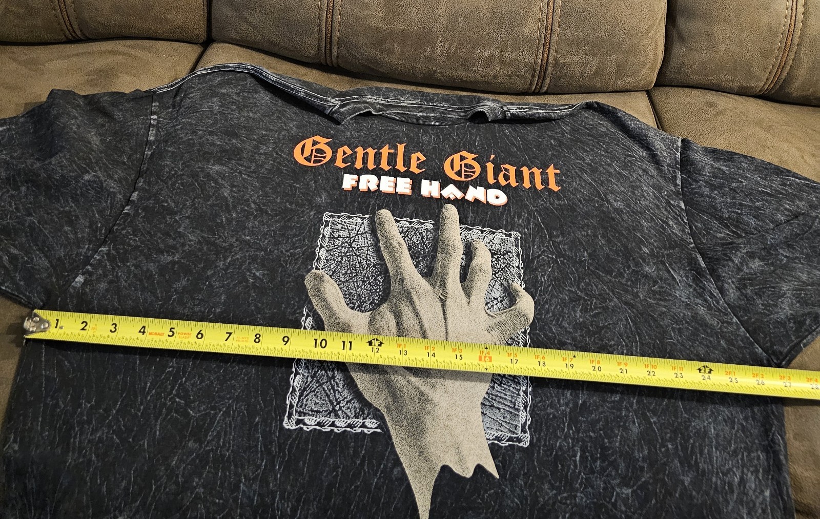 Gentle Giant Mineral Wash Official Band T Shirt Progressive Rock Size 3x