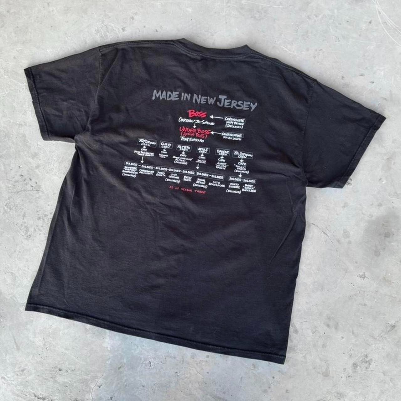 Vintage 2002 The Sopranos HBO TV Show Promo Tee Size XL Made In USA