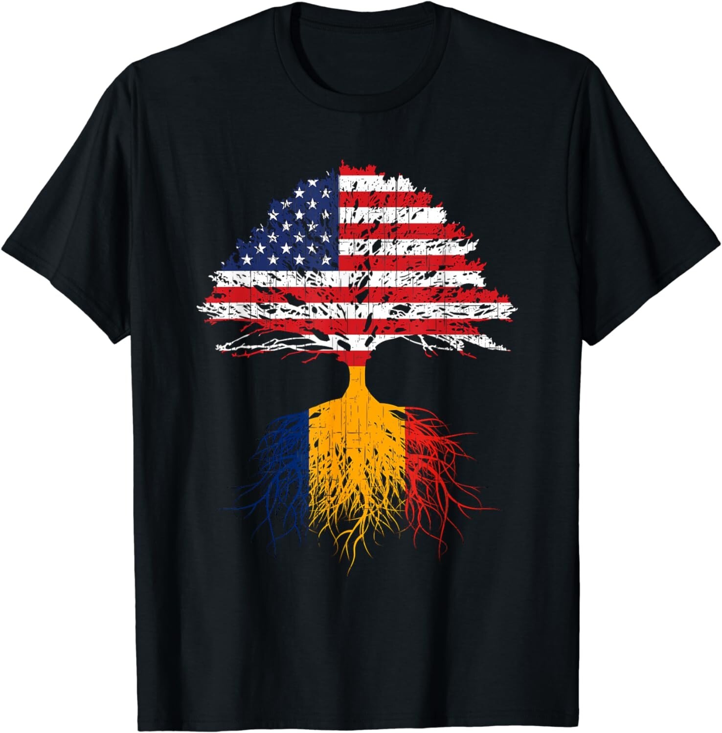 Romanian Roots American Grown Romania Shirt For Men Women Gift Unisex T-Shirt