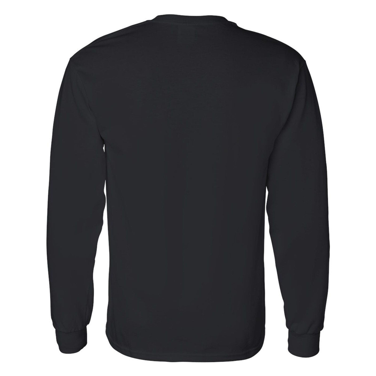 Gildan – Long Sleeve T-Shirt 6 Pack 100% Heavy cotton Crew Neck Black Color Tee