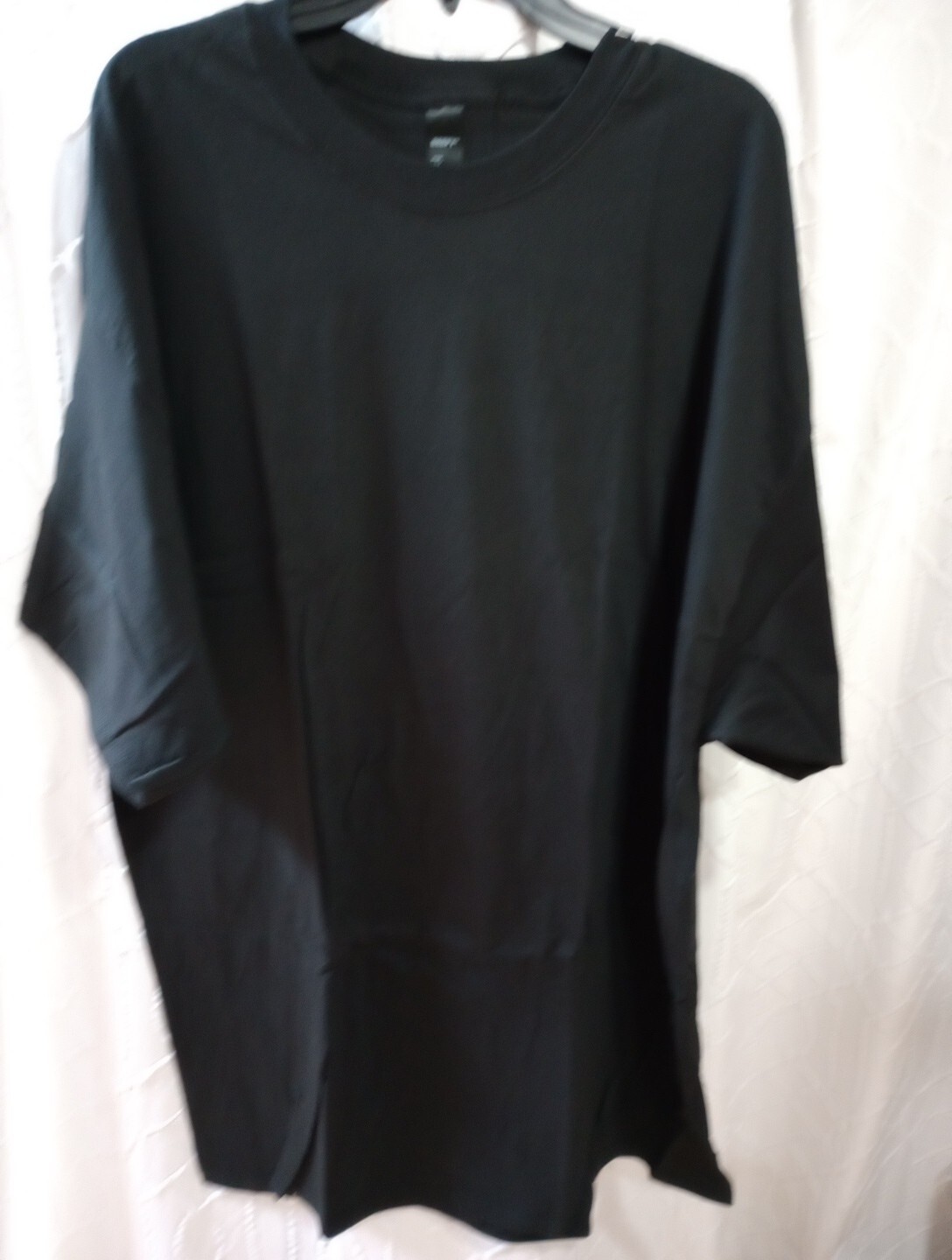 Hanes 518T Men&rsquo;s 3XL Tall Cotton Short Sleeve T Shirt Crew Neck Beefy-T Black
