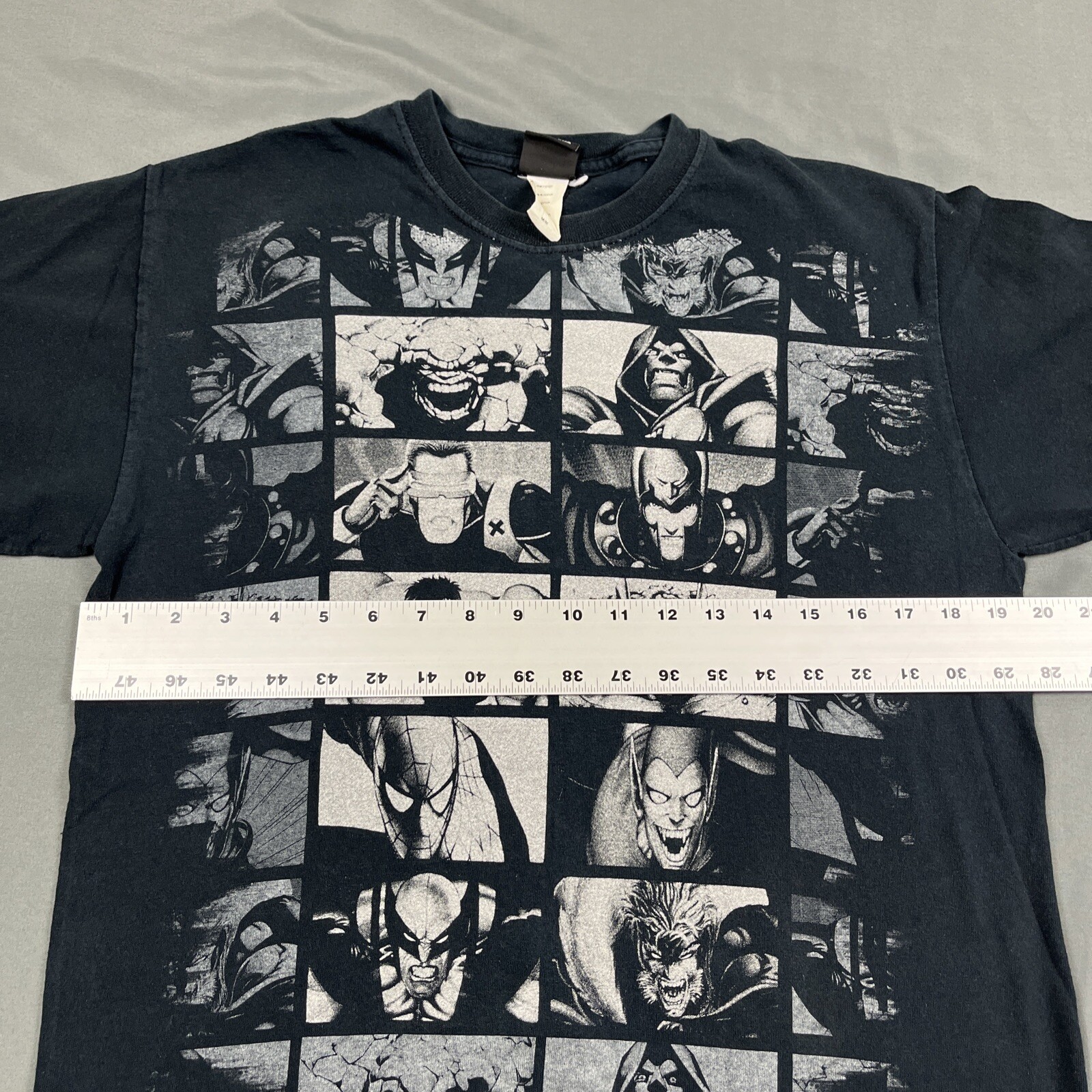 Vintage Marvel Mad Engine Panel Graphic Tee Medium Black Read Desc