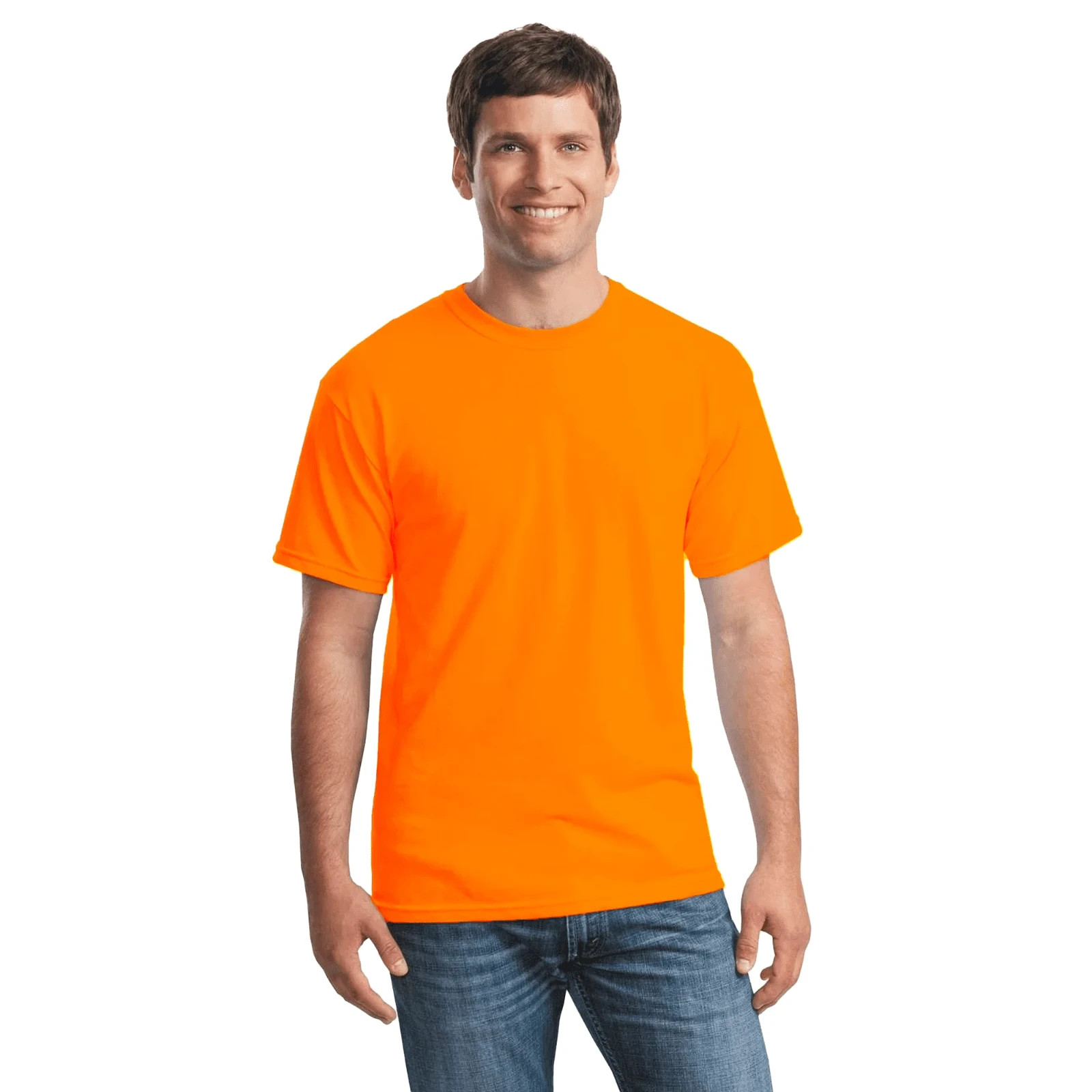 Gildan Classic Men&rsquo;s T-Shirt Safety Orange**New**