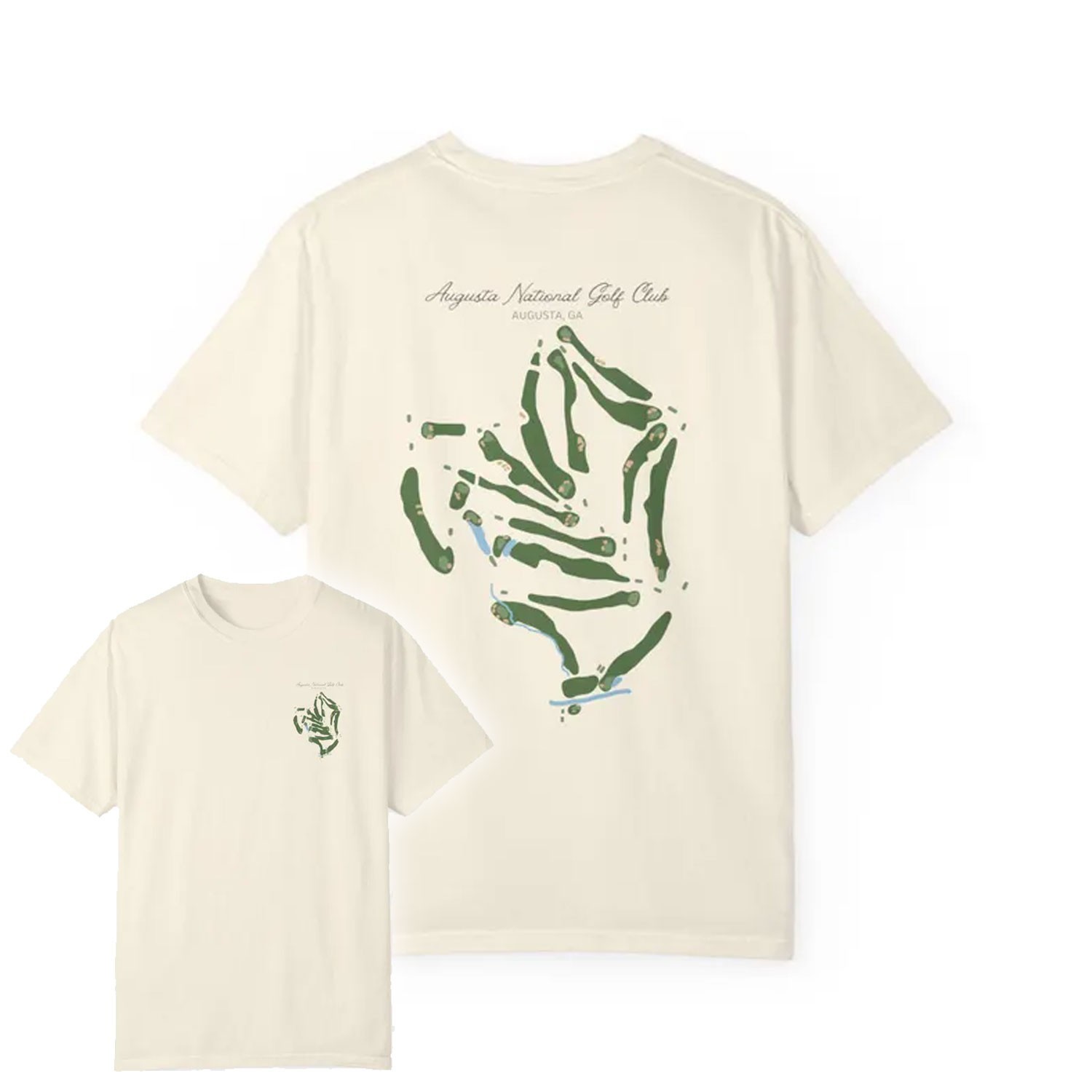 HOT Augusta National Golf Course Map Tee – 2026 Masters Gift Fan Cotton Shirt