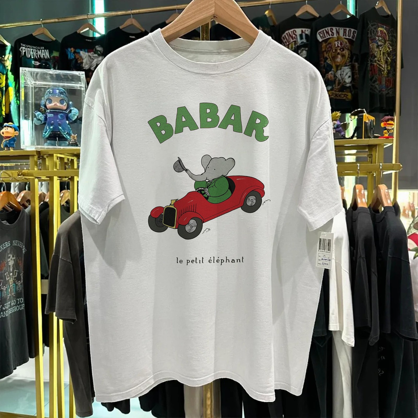 Babar The Elephant Promo T-Shirt White XL