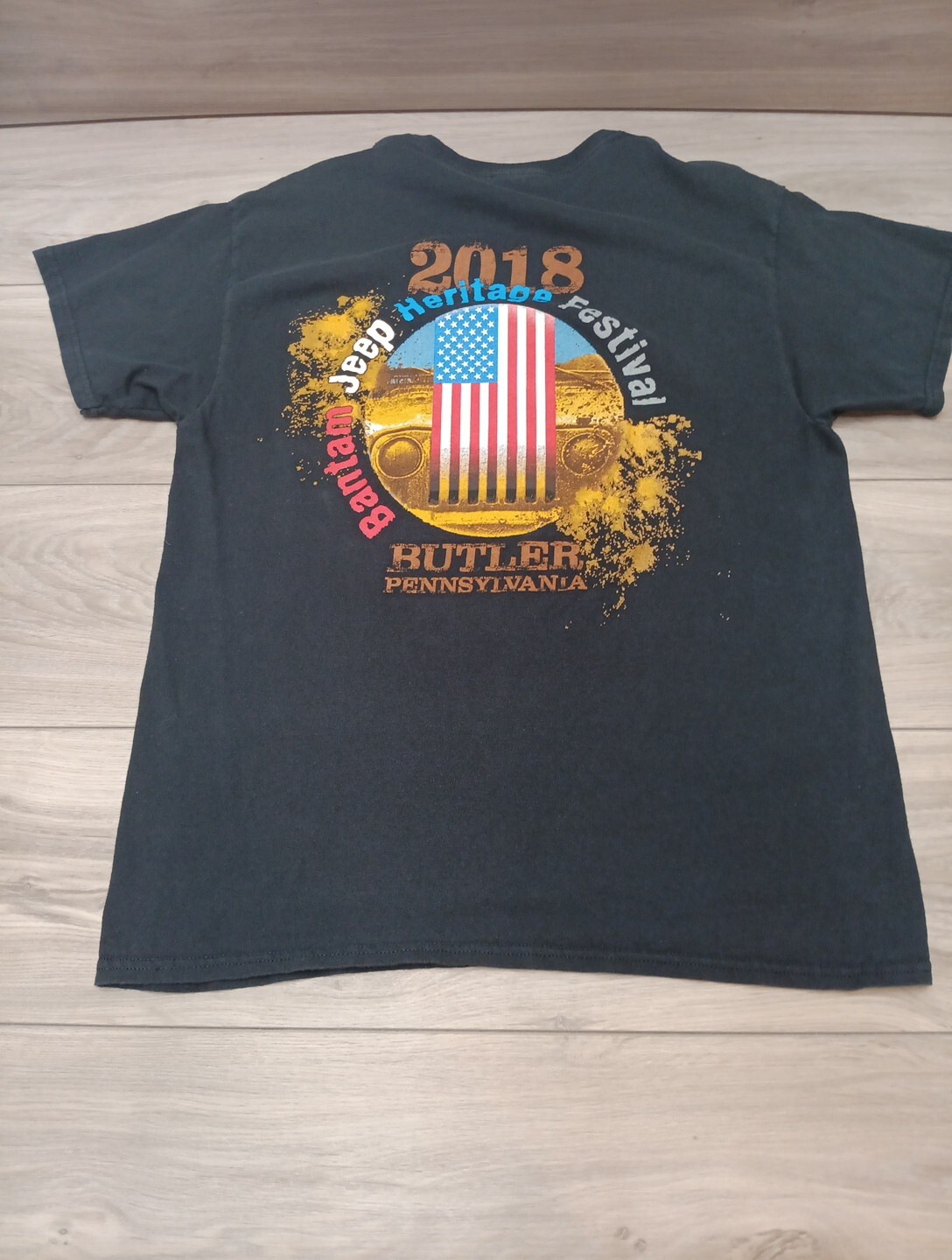 2018 Bantam Jeep Festival Wrangler T Shirt Heritage Festival Butler Pa Large USA