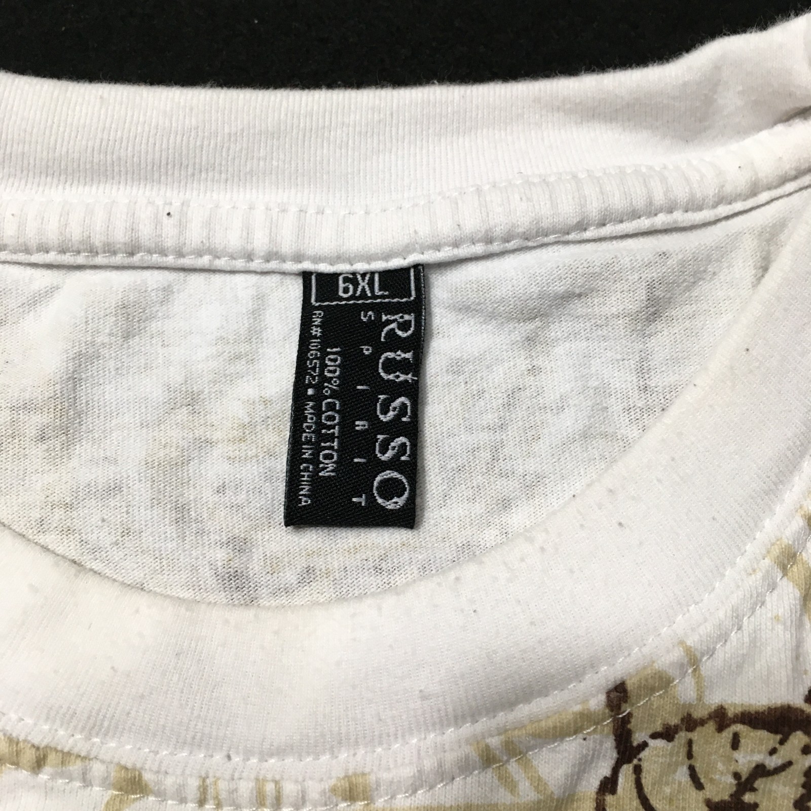 VERSA GOLD Men&rsquo;s Graphic Logo Print Short Sleeve T-Shirt US 6XL see measurements