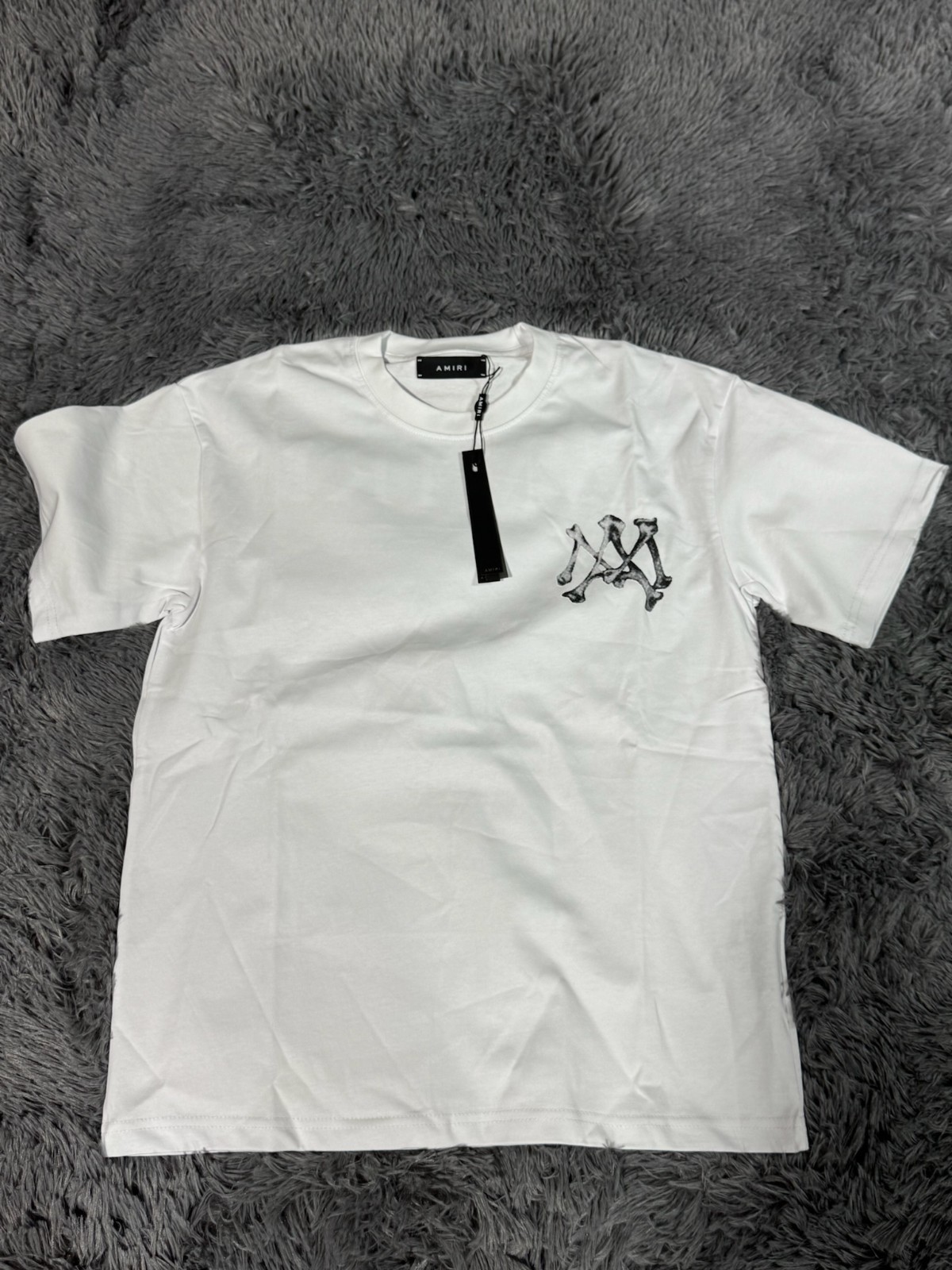 AMIRI Bone Black Logo Shirt Size