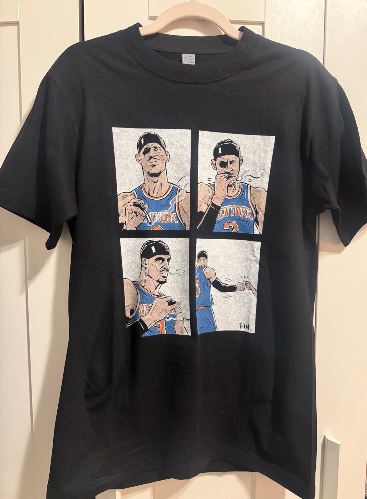 Josh Hart Knicks Graphic T-Shirt Men&rsquo;s M Short Sleeve Crew Neck 2026 NBA Finals
