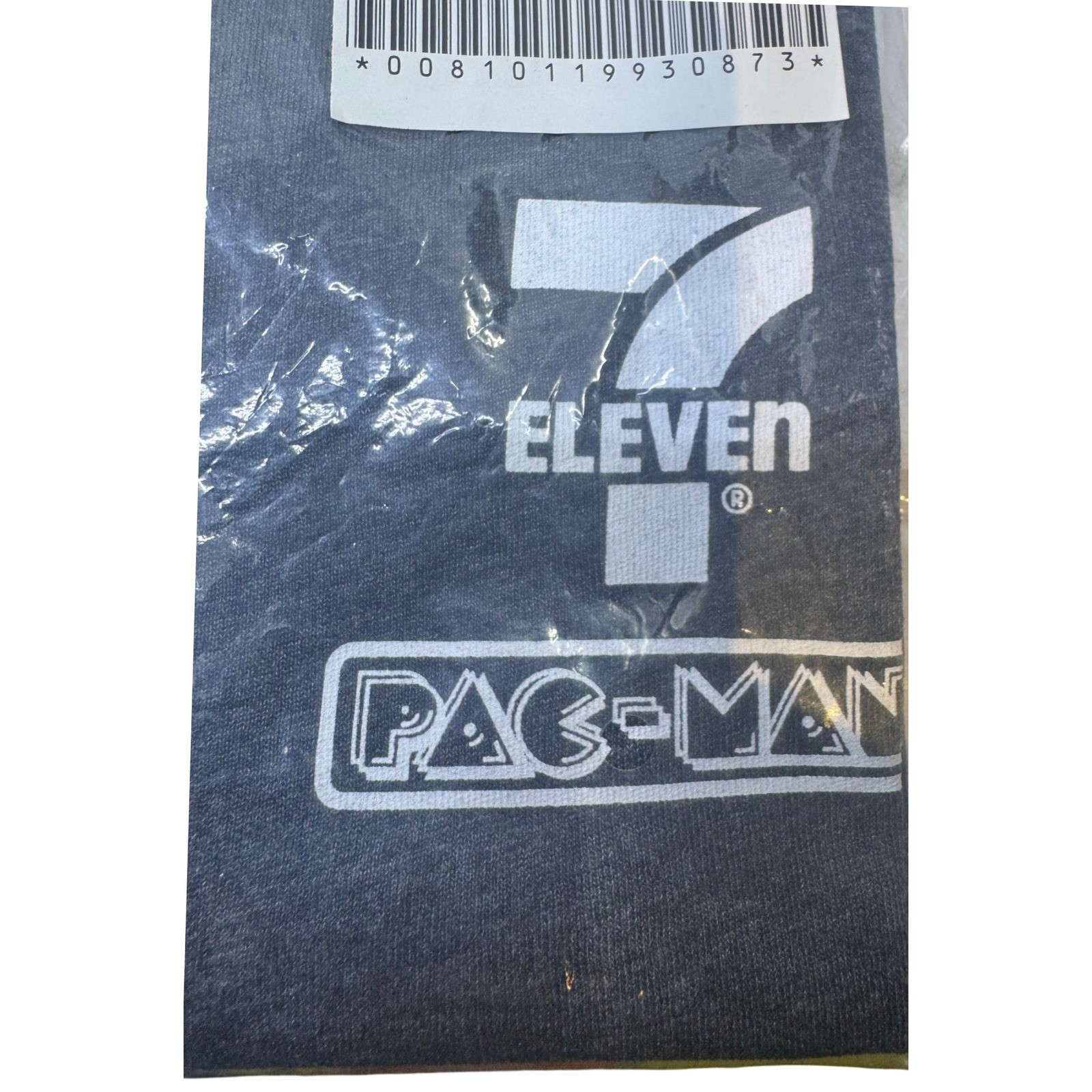 7-Eleven Pac-Man Collaboration Graphic T-Shirt XL Gray Retro Gaming Tee