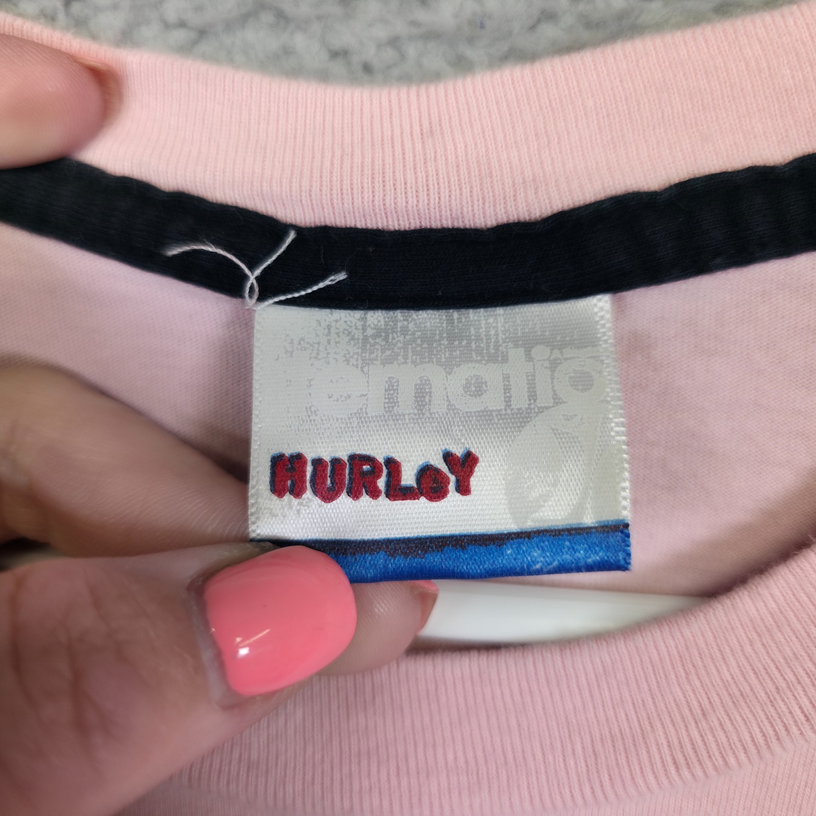 Y2K Hurley Shirt Lot of 2 Mens L Pink Blue Freedom of Choice Graphics Print Tee