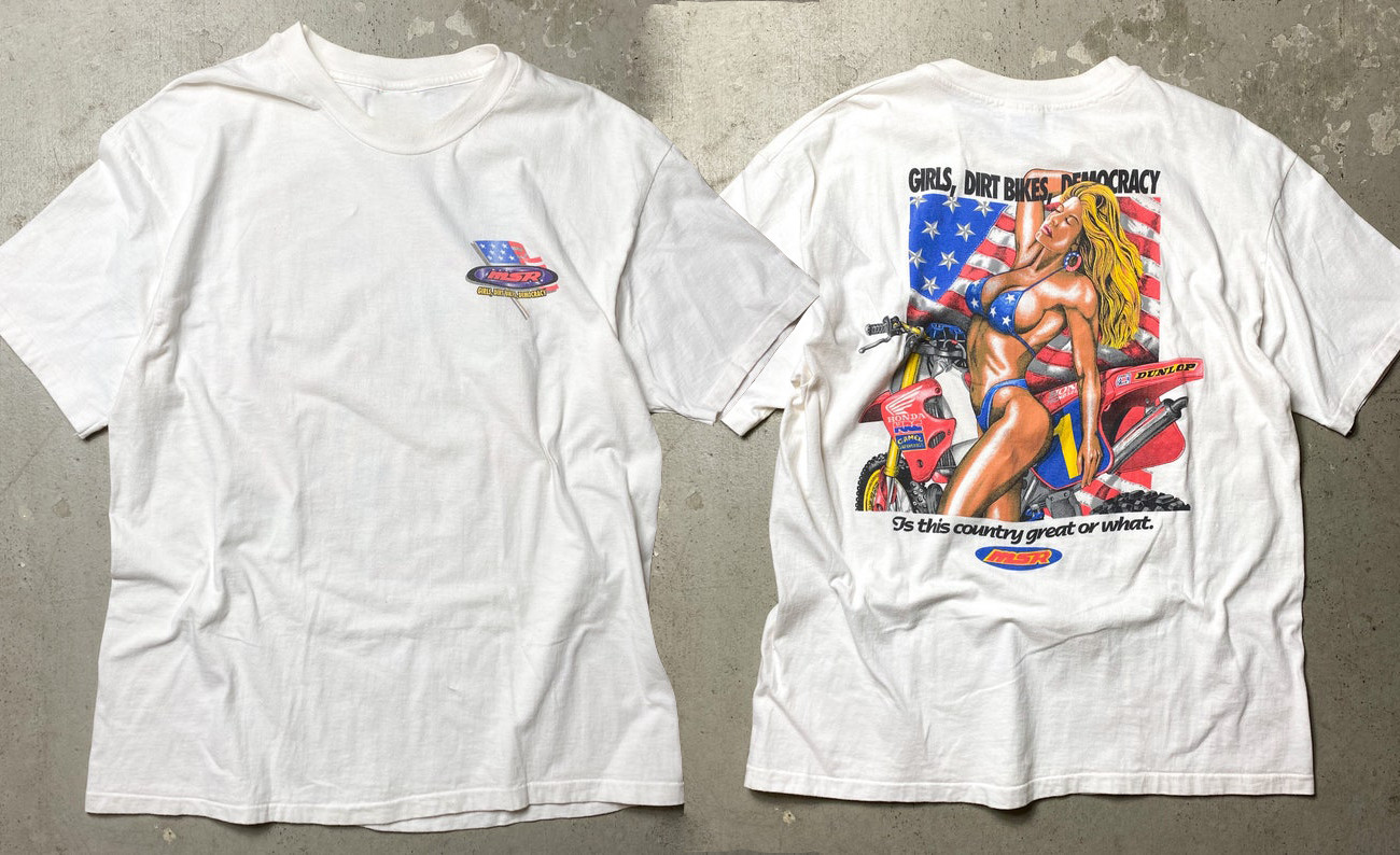Vintage 1993 MSR MS Racing Single Stitch Motocross T Shirt