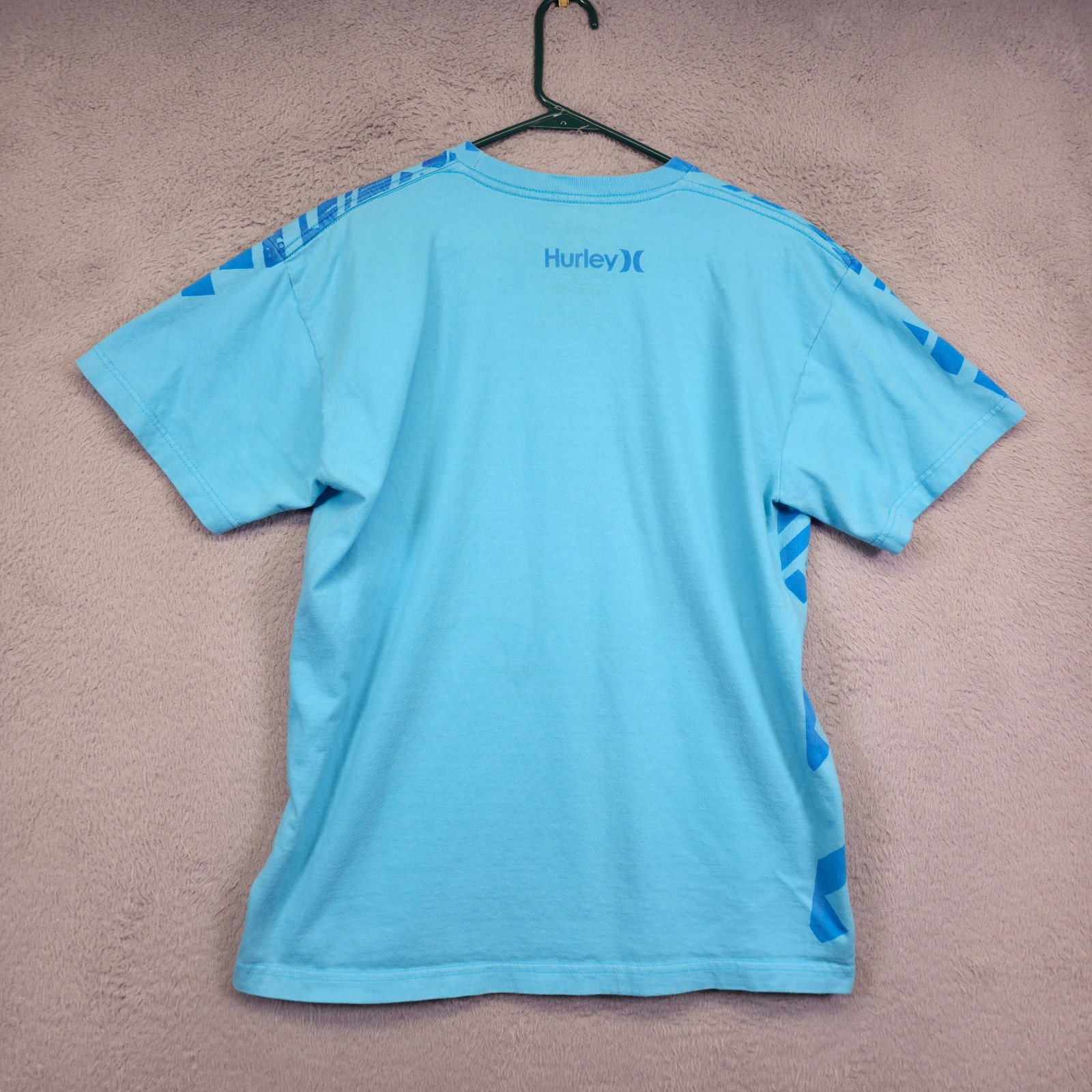 Y2K Hurley Shirt Lot of 2 Mens L Pink Blue Freedom of Choice Graphics Print Tee