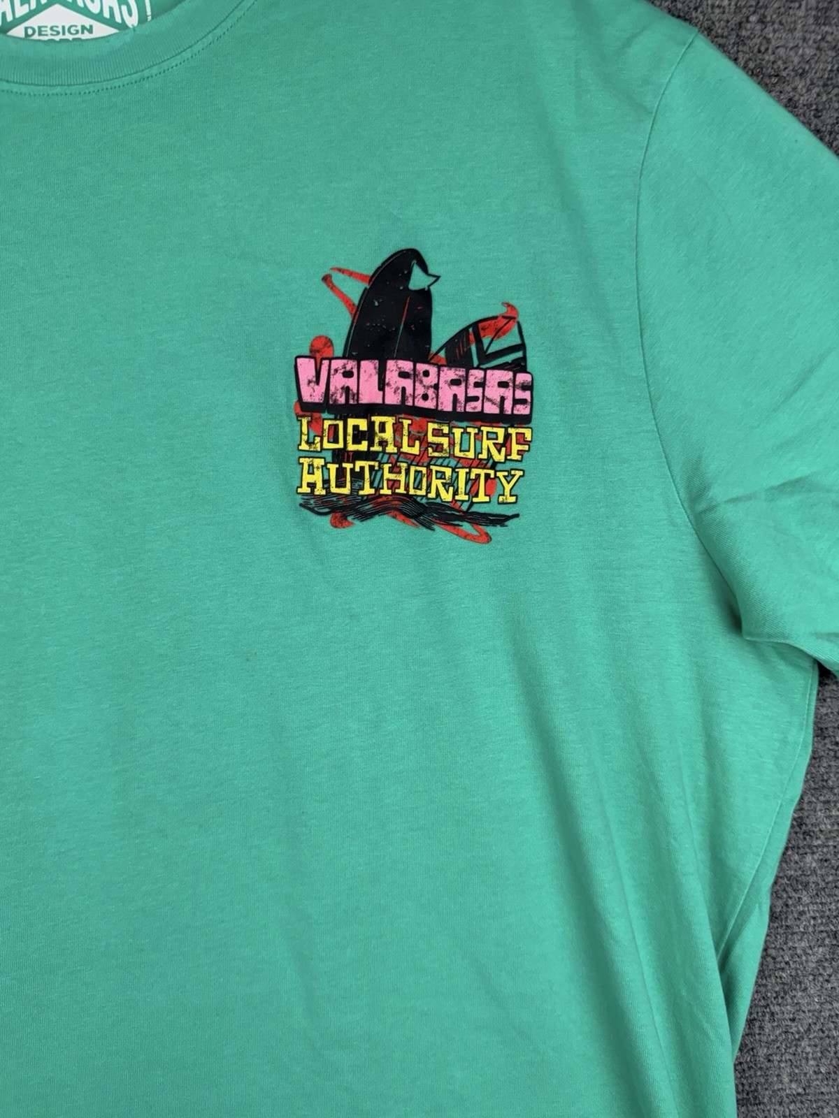 Valabasas Vintage Local Surf Authority Teal Green T-Shirt Men’s 2XL EUC