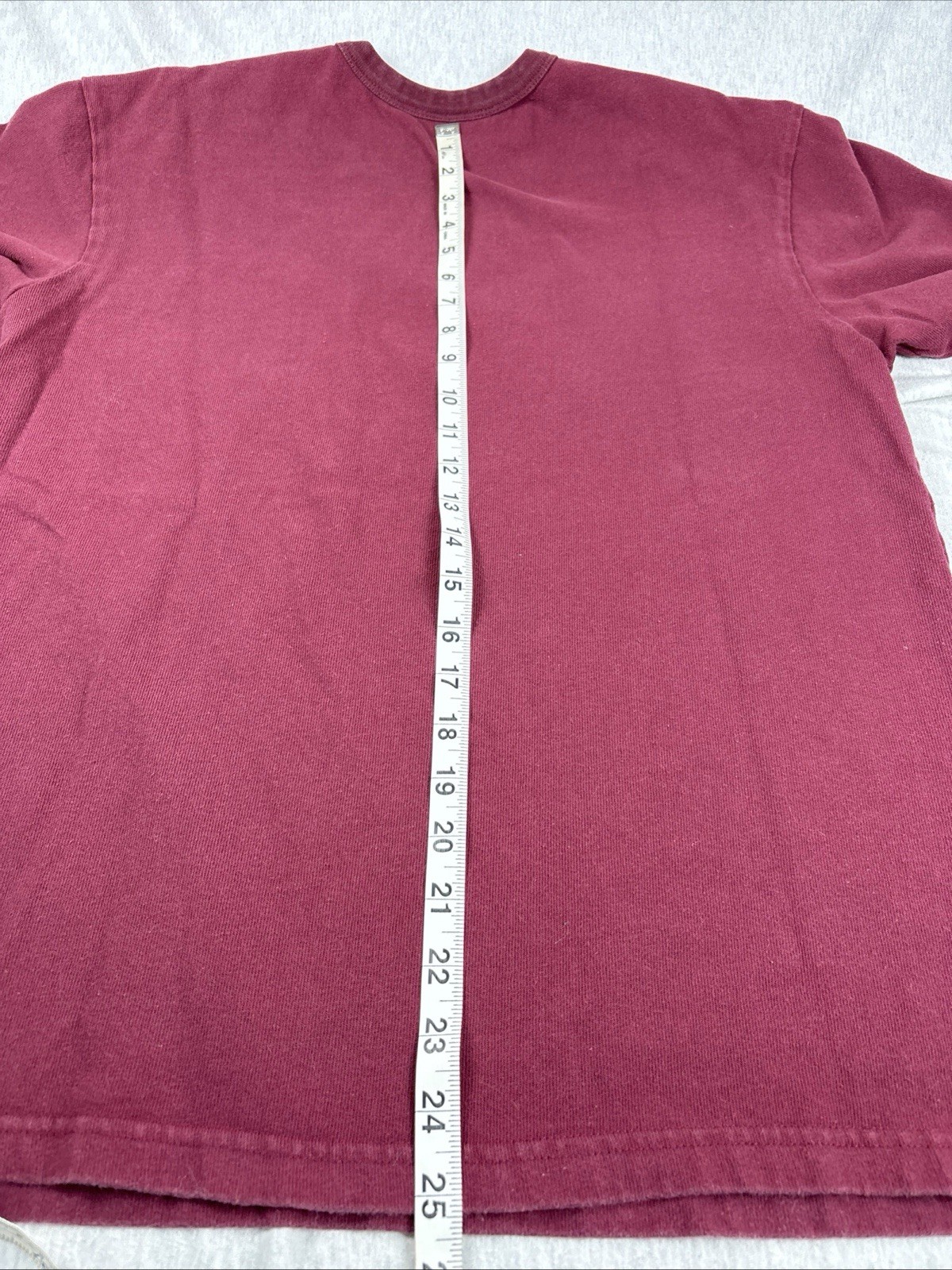Bronson Mfg Ivy Style Heavyweight Short Sleeve T Shirt L Burgundy Tiger Choir
