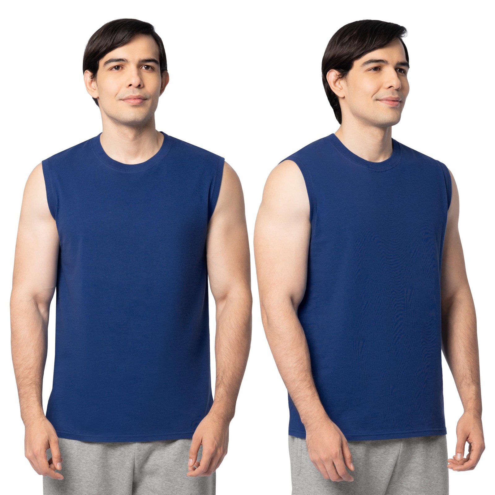 Fruit of the Loom Men&rsquo;s Eversoft Cotton Sleeveless T Shirts, Breathable & Moi…