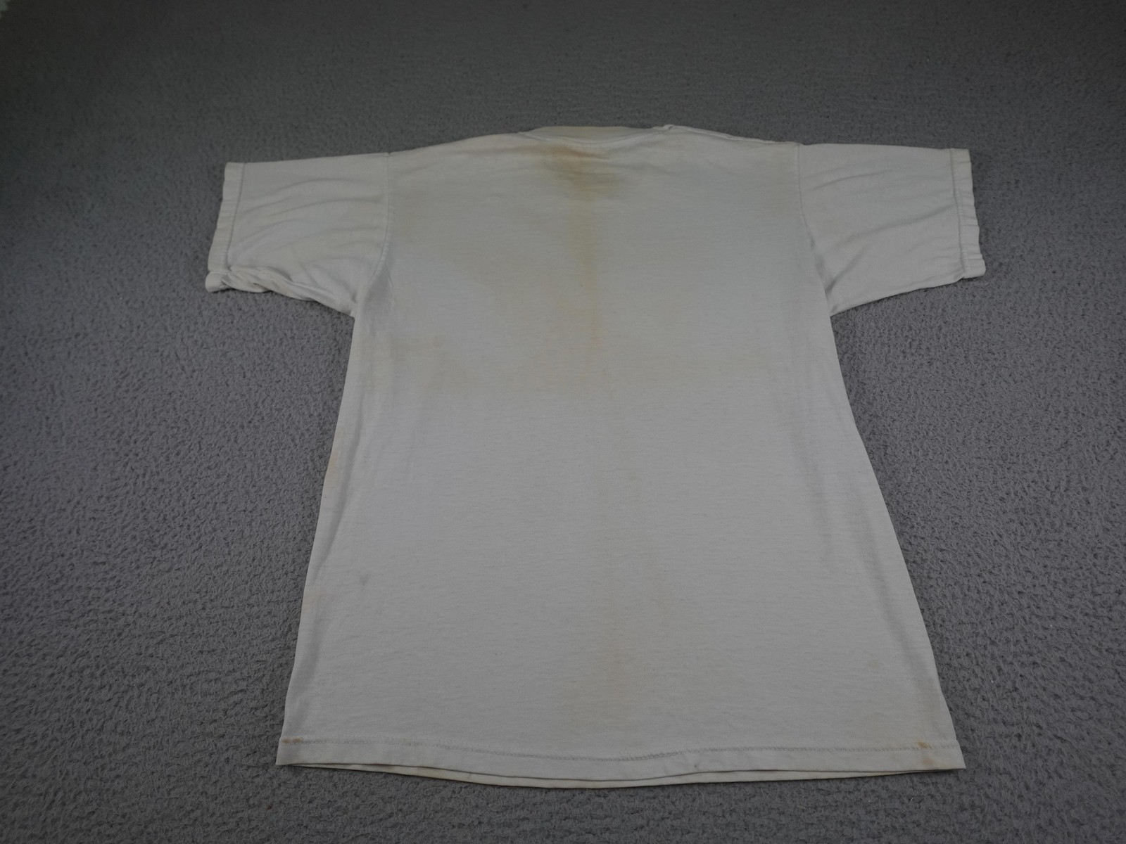 Vintage Outer Banks NC Shirt Mens Small Beige 90s I Luv Ya Man Smiley Face