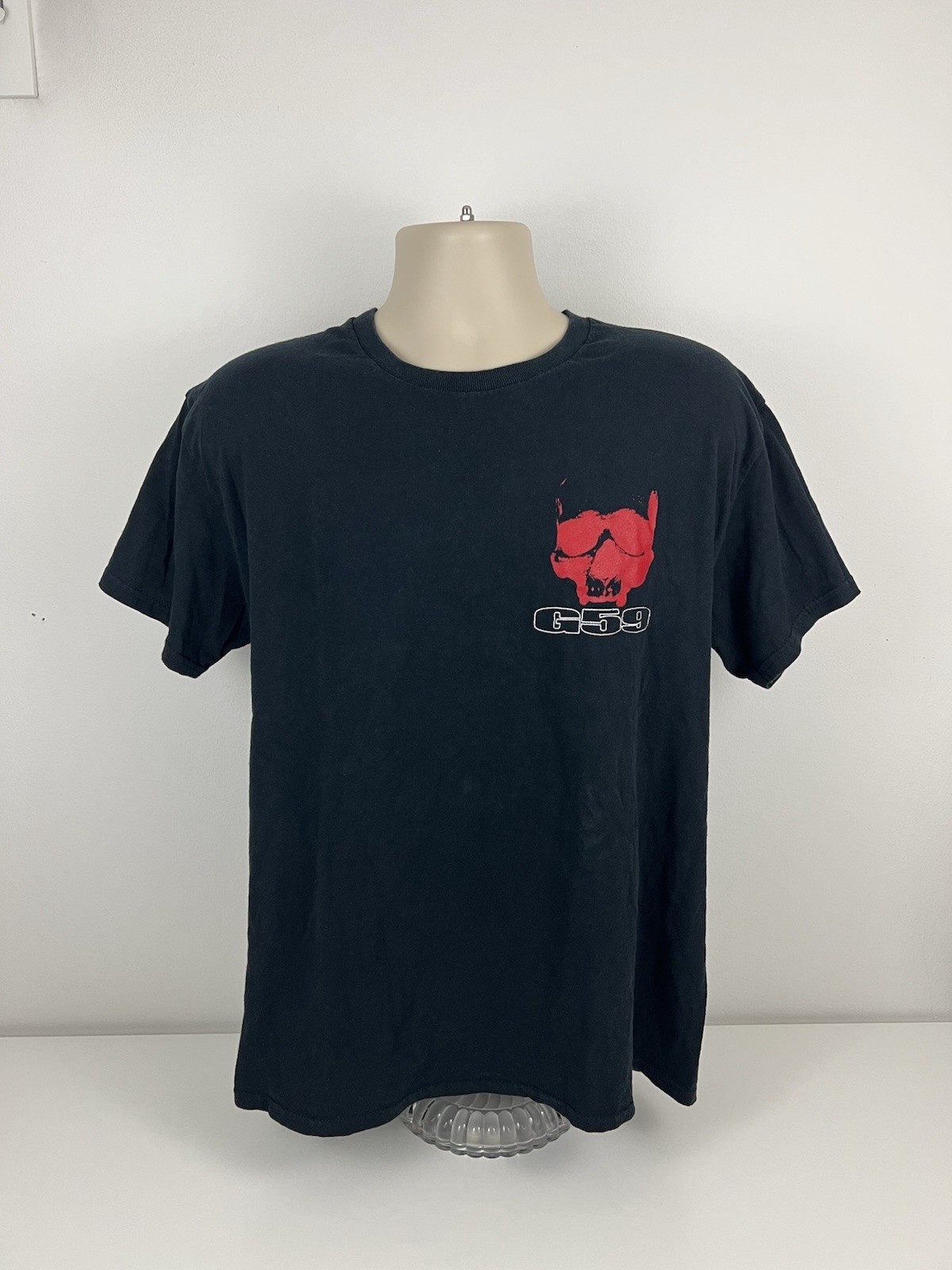 G59 Records Red Skull Suicideboys Black T Shirt Men Size L Large Rap Hip Hop