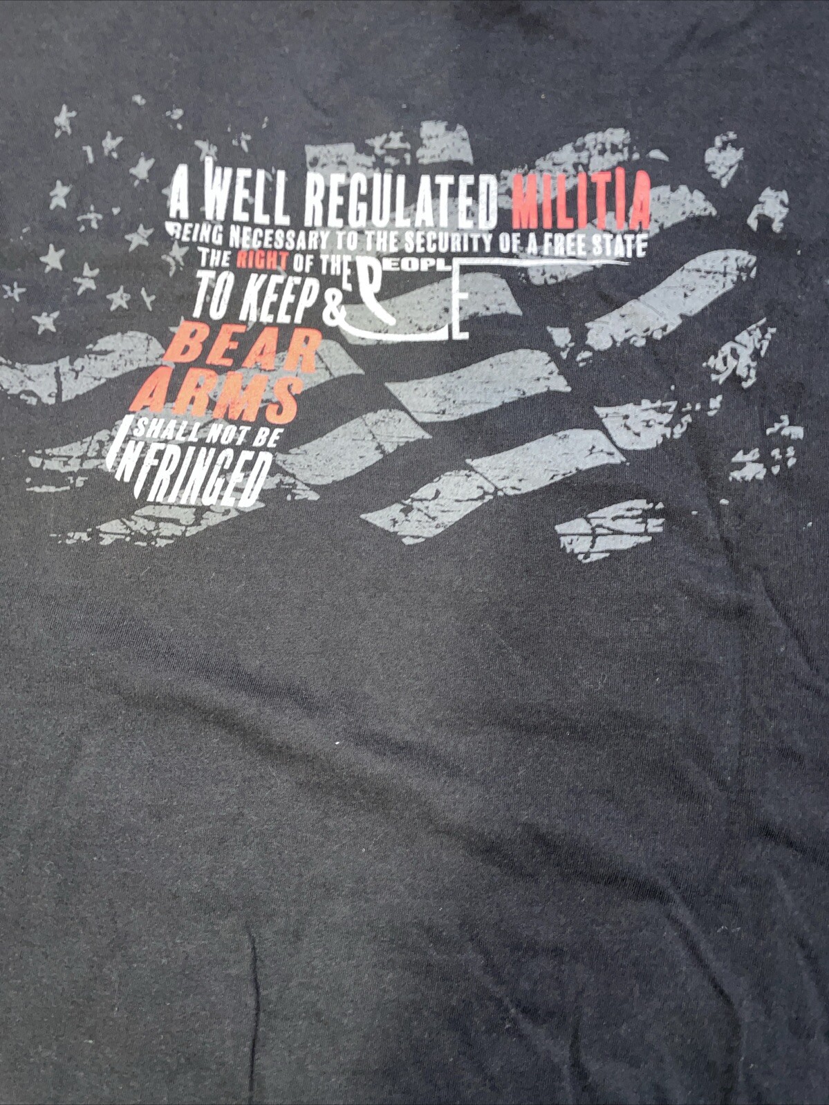2nd Amendment « A Well Regulated Militia » Men&rsquo;s T-Shirt XXXL Black T Shirt