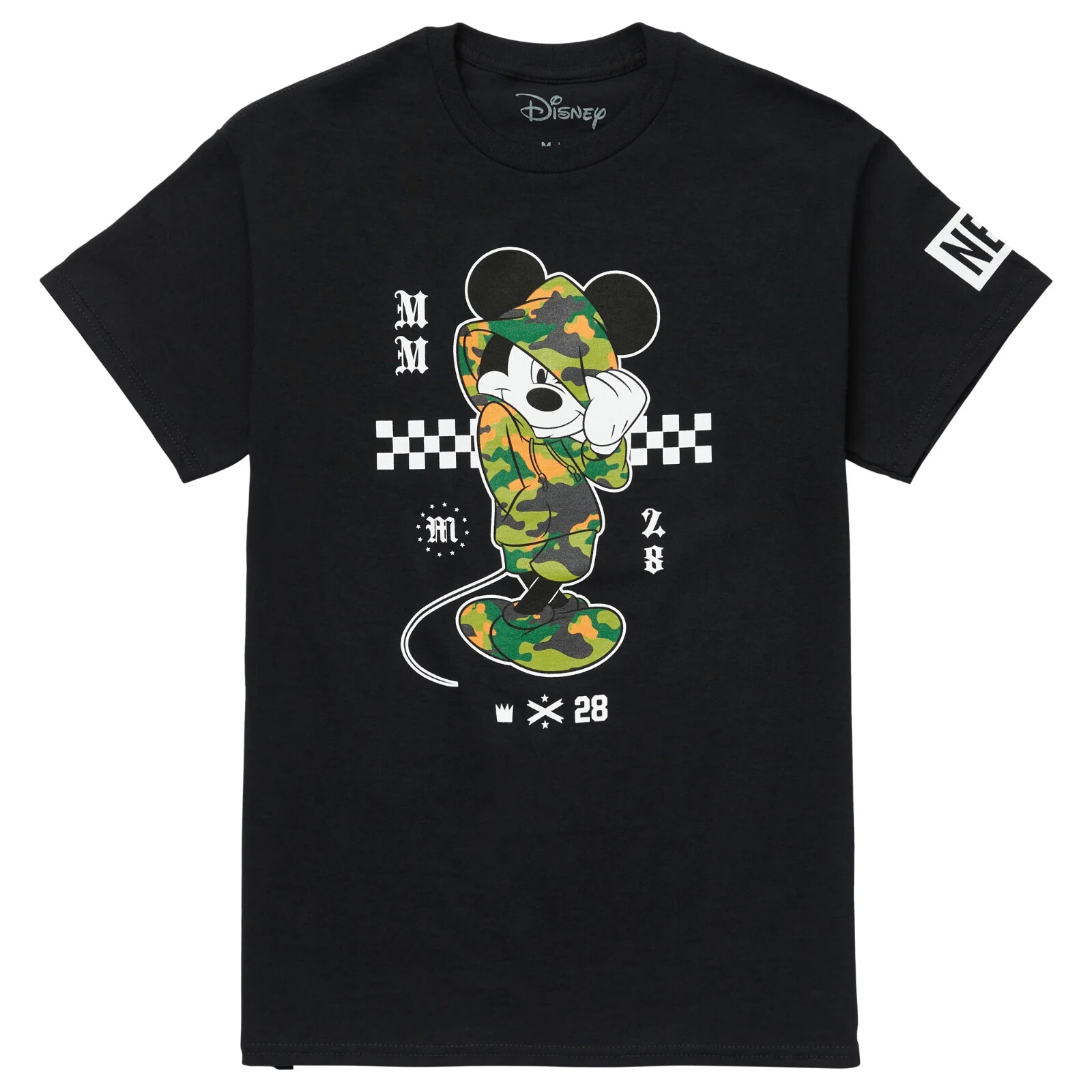 Neff x Disney Mens Mickey Mouse Hype Black Tee Shirt NWT S, M, L, XL