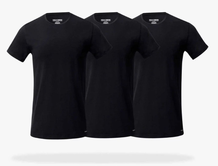 Pair of Thieves 3-Pack Slim Fit Crew Neck T-Shirts for Men Size Medium