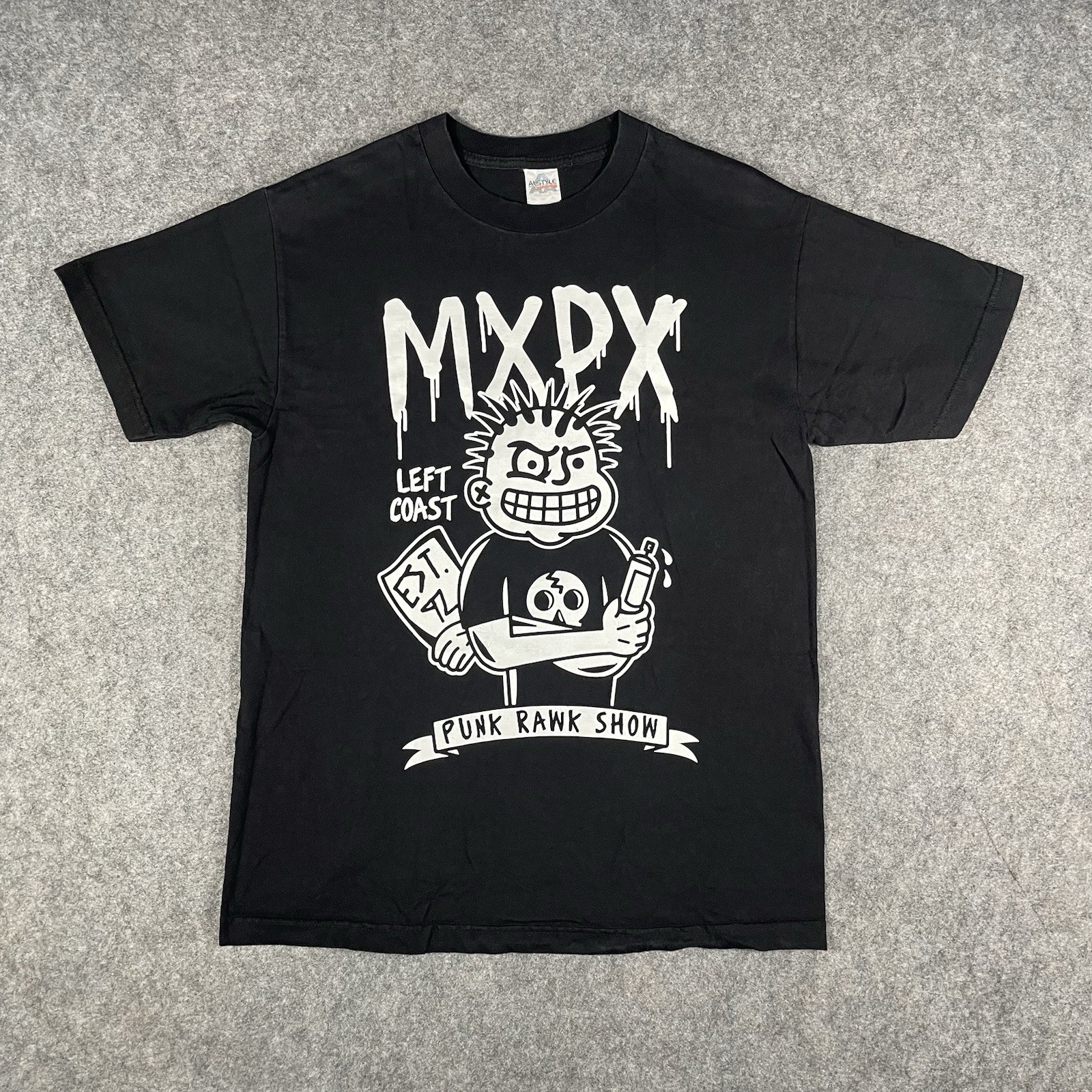 Vtg MXPX Left Coast Punk T-Shirt Mens Medium Punk Band Tee Warped Grunge Y2K