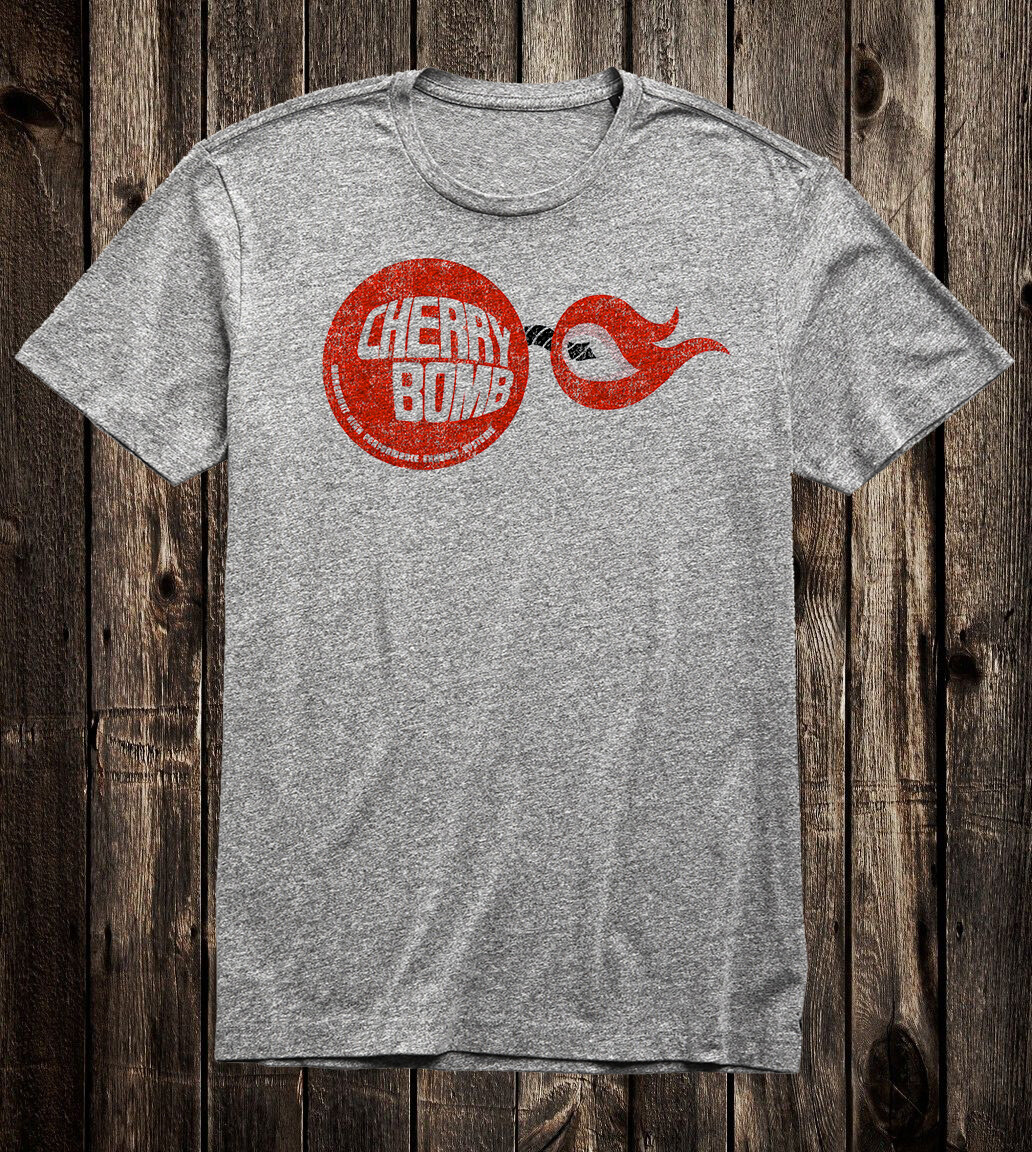 Men&rsquo;s Retro Hot Rod Tee T Shirt Drag Race Racing Speed Shop Cherry Bomb