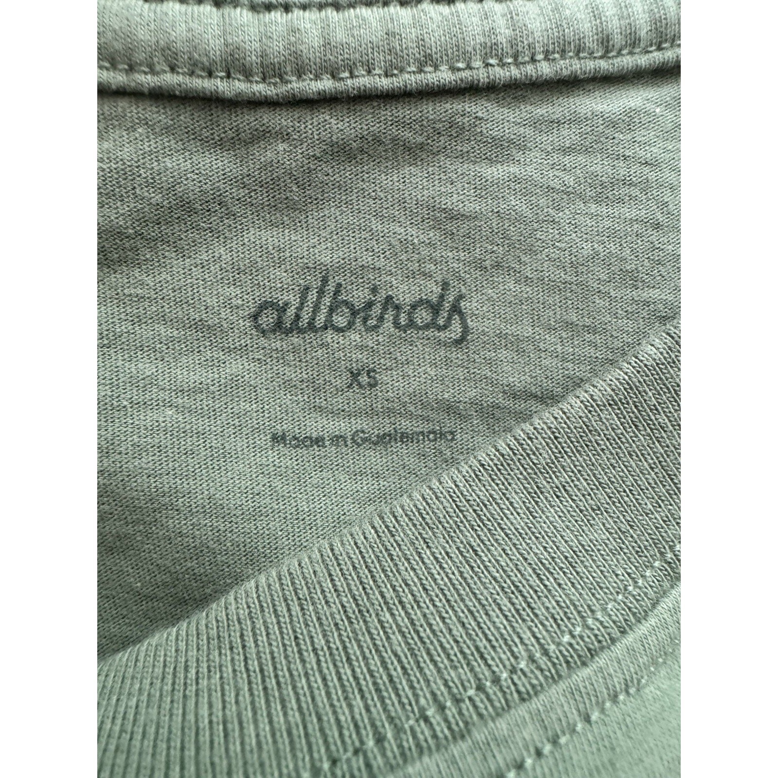 NWOT Allbirds Long Sleeve Organic Cotton Men’s T-Shirt Size XS Green