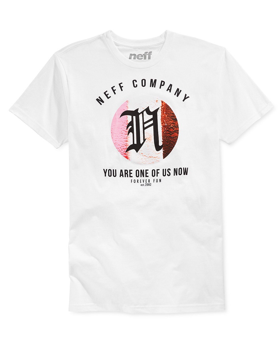 Neff Icy Creamy Cotton Crew Neck Short Sleeve T-Shirt, Men&rsquo;s Large, White New