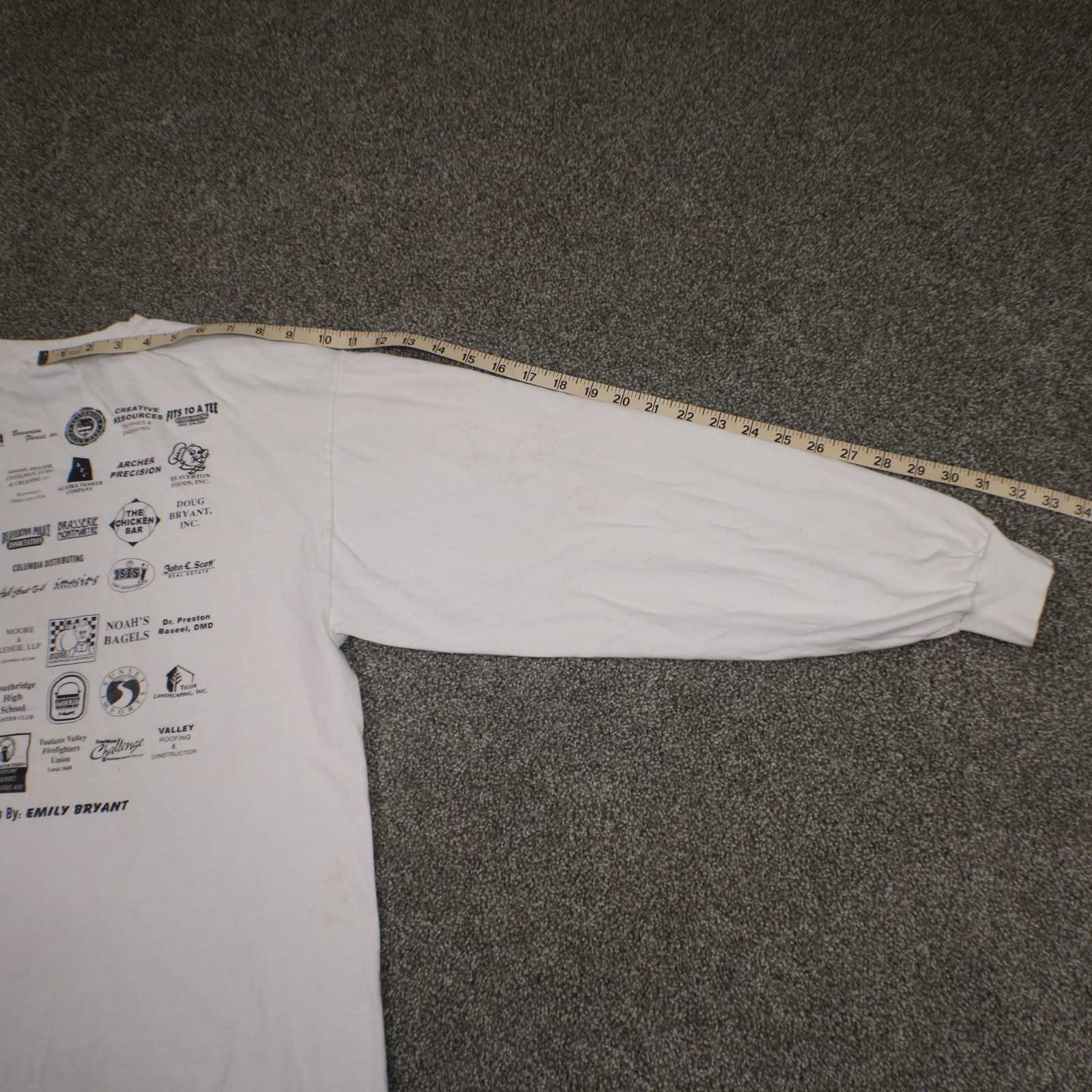 Vintage Kris A Kross Beaverton OR T-Shirt Large White 01- 27-2001 8K Run 3K Walk